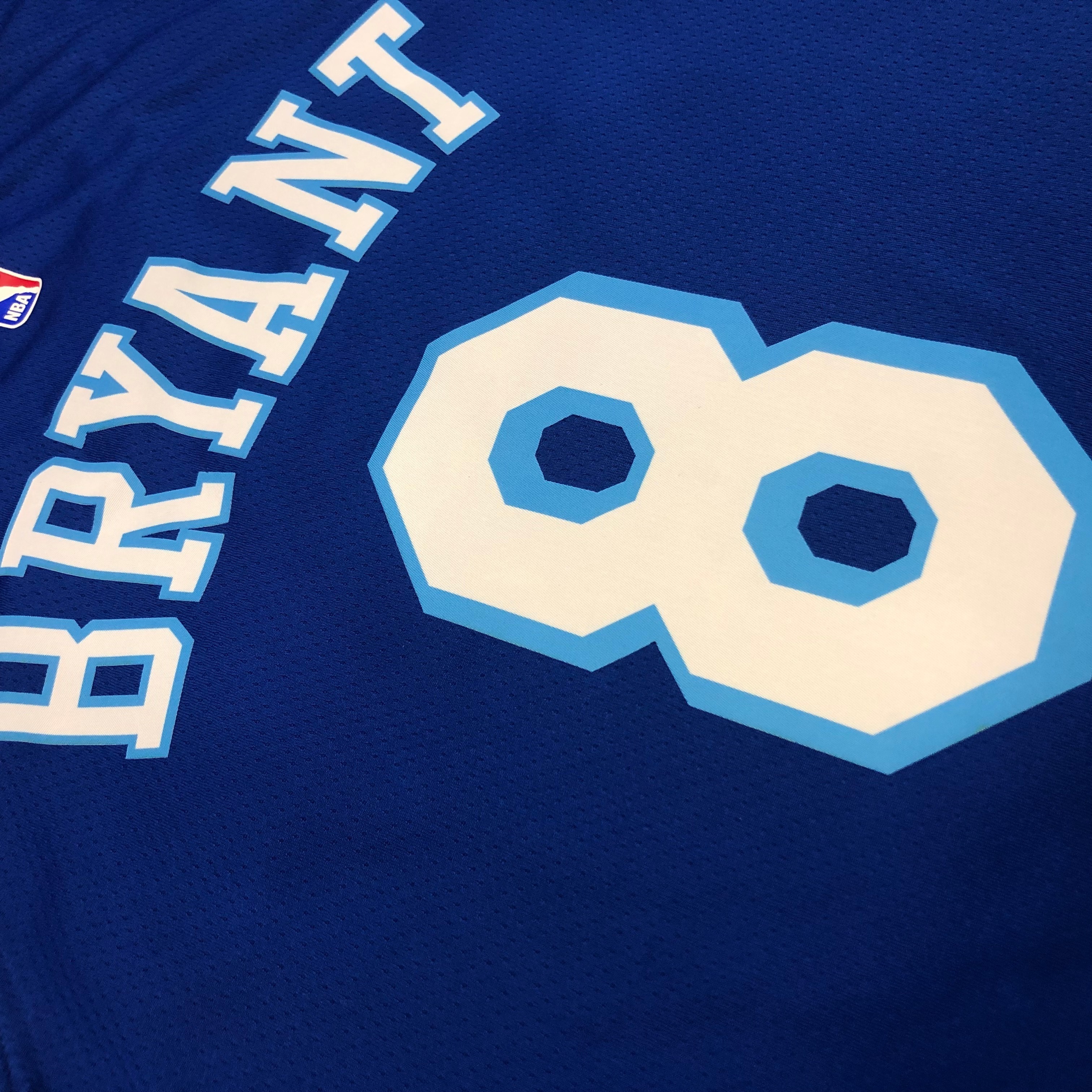 NBA Men Los Angeles Lakers Retro in Latin with Crenshaw #8 BRYANT Blue Round Neck Jersey High Quality Name and Number Print - leoleo123123
