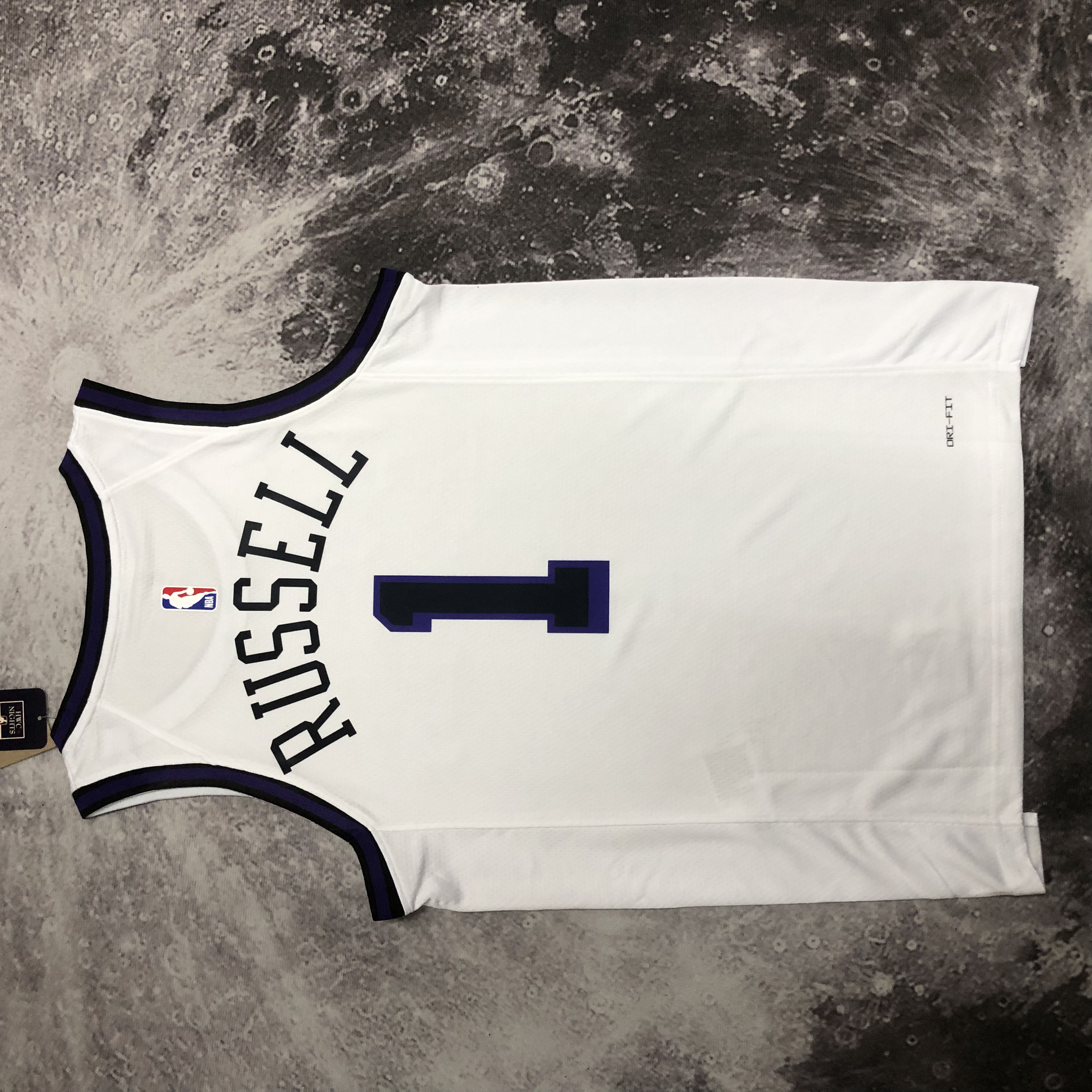 NBA Men Season 2023 Los Angeles Lakers White #1 RUSSELL Jersey High Quality Name and Number Print - leoleo123123