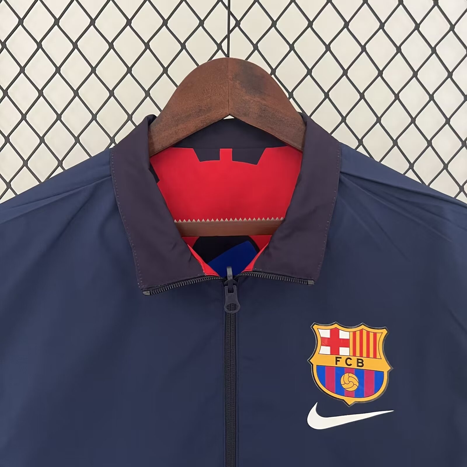 23/24 Barcelona Windbreaker Jacket two-sided Jacket Thai Quality - leoleo123123
