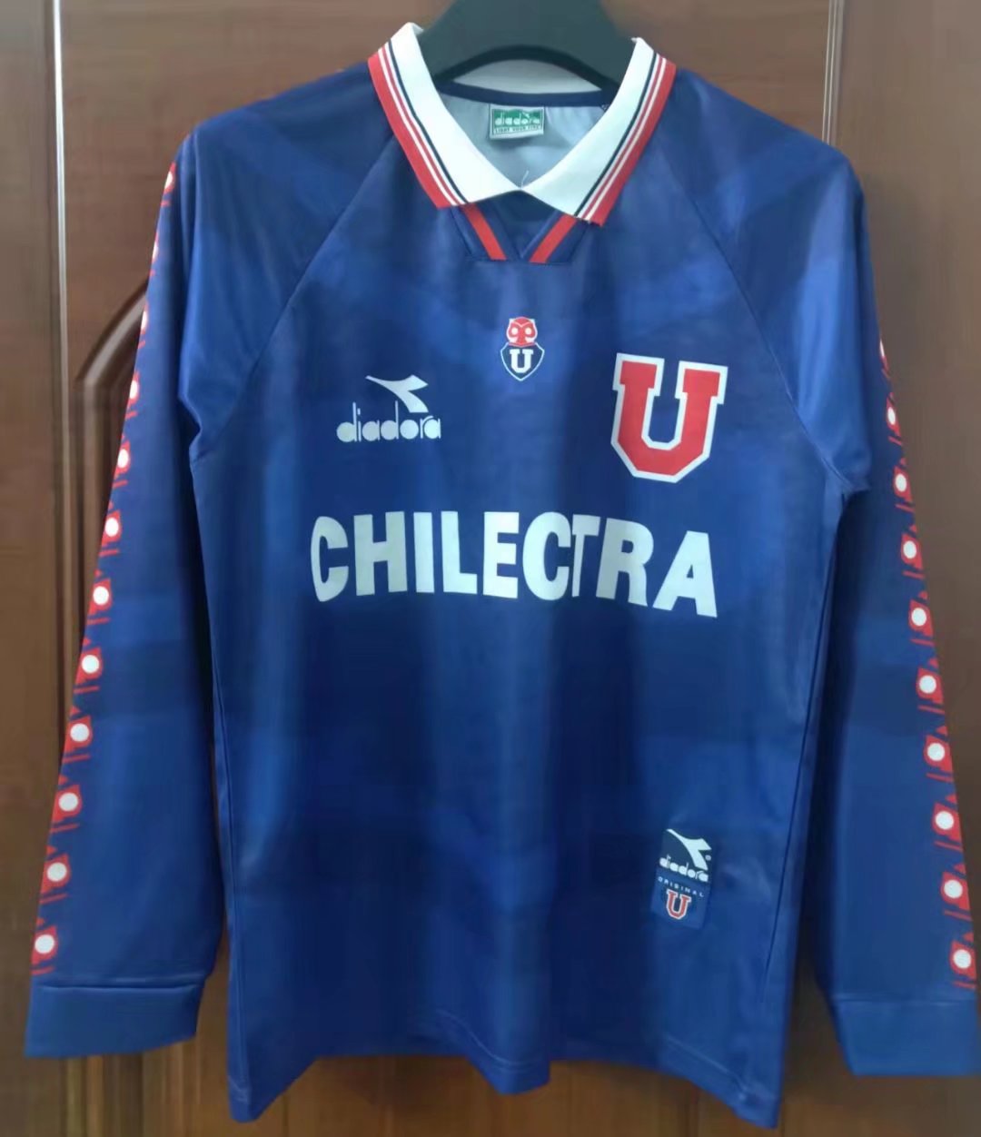 1996 Universidad de Chile Home Retro Soccer Jersey Long Sleeve - leoleo123123