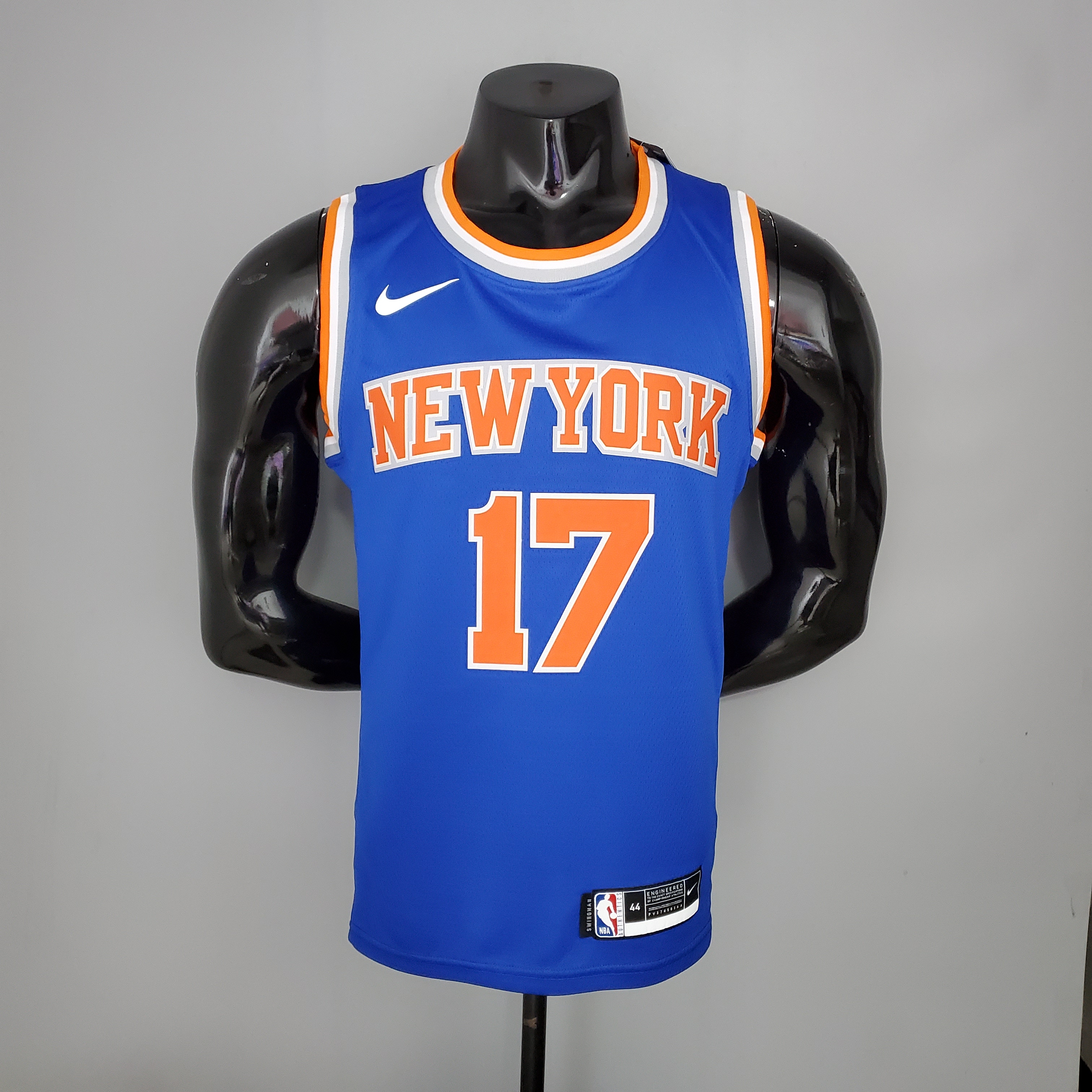 NBA Men New York Knicks Blue #17 LIN Jersey High Quality Name and Number Print - leoleo123123