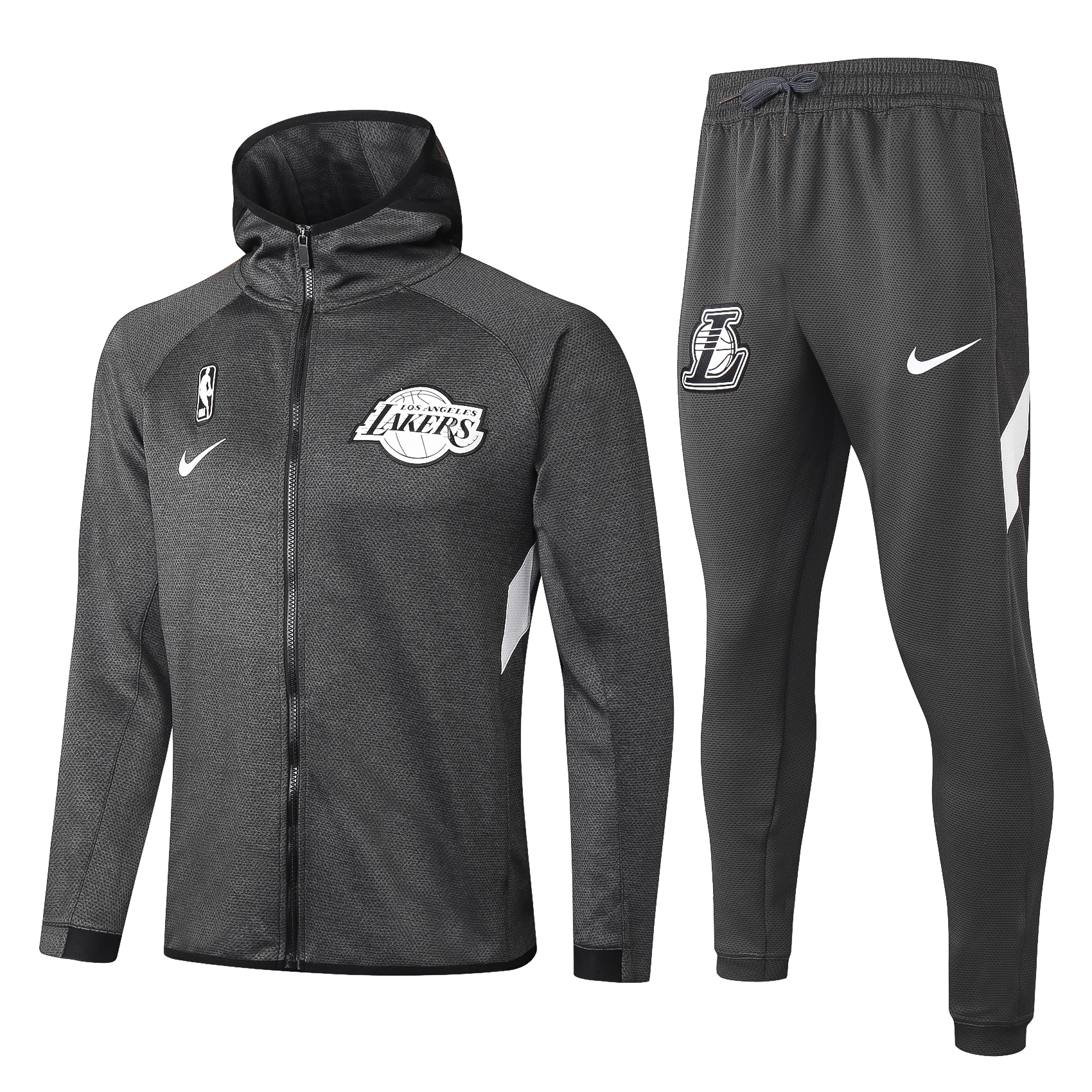 NBA Los Angeles Lakers Dark Grey with Cap Jacket Tracksuit High Quality - leoleo123123