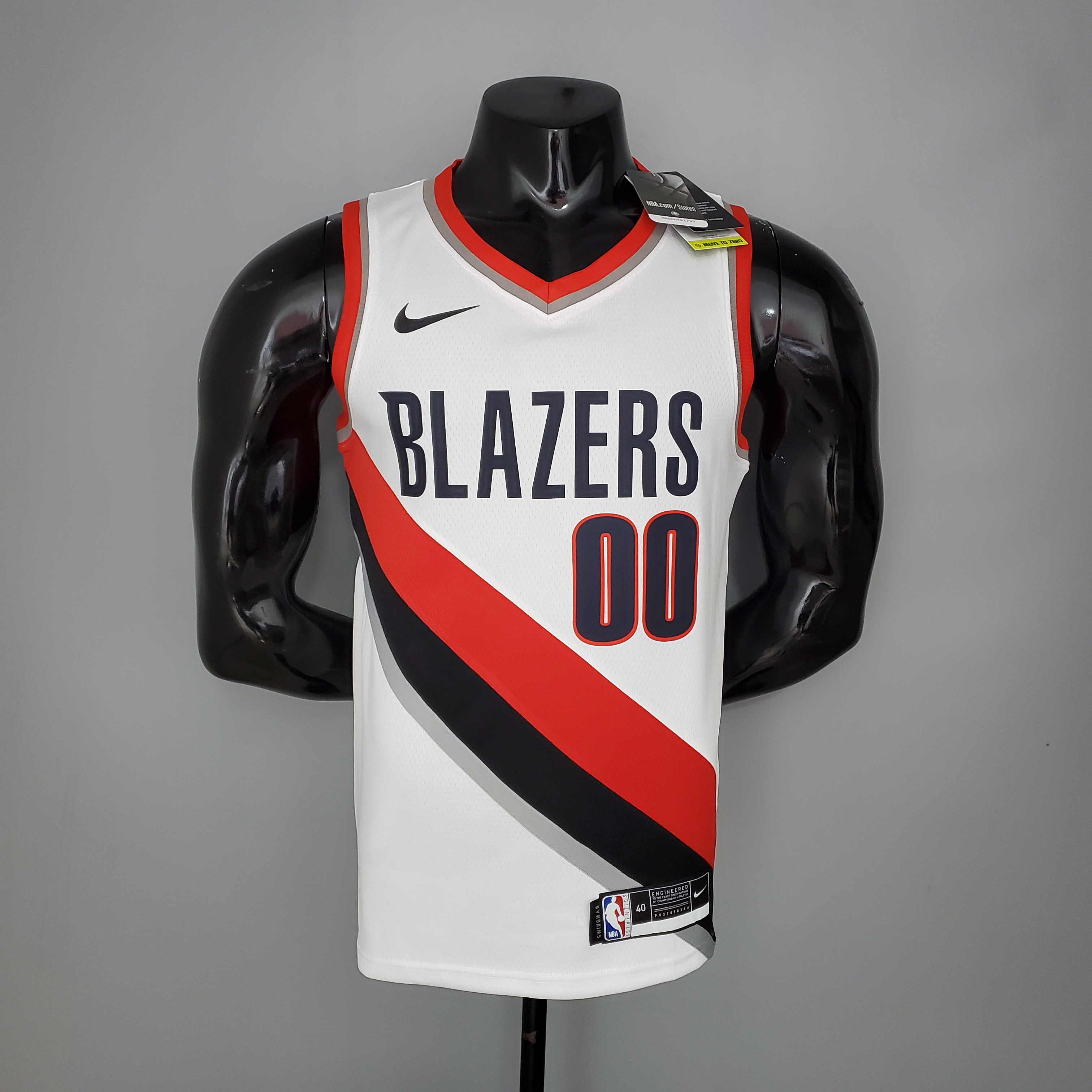 NBA Portland Trail Blazers White #00 ANTHONY Jersey High Quality Name and Number Print - leoleo123123