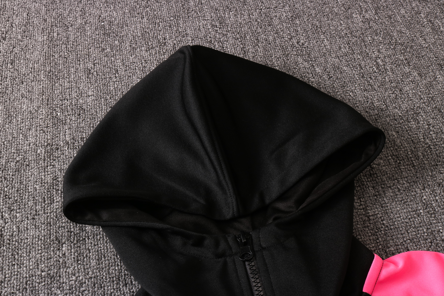 20-21 Barcelona Black with Pink & Green Sleeves Jacket Tracksuit Thai Quality - leoleo123123
