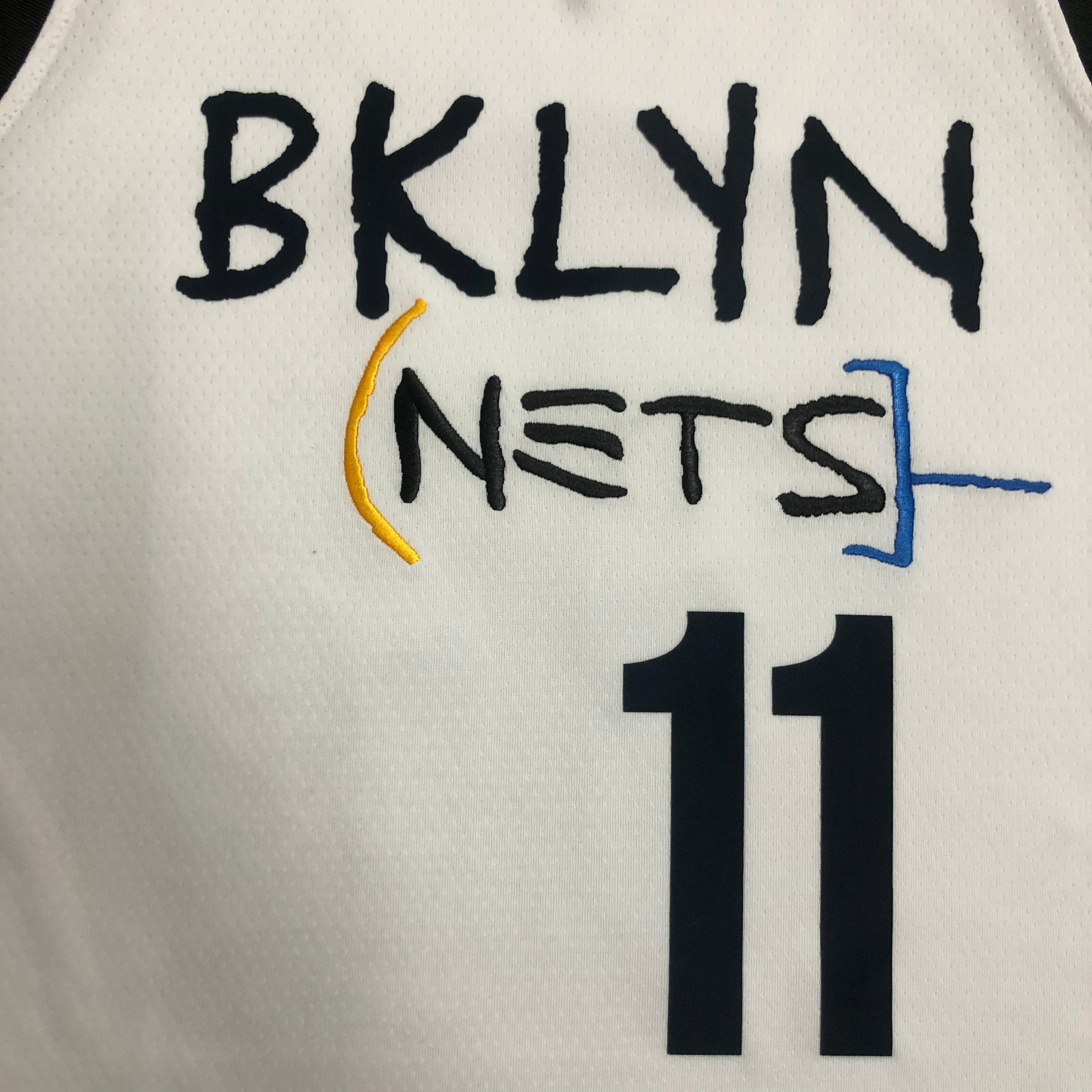 NBA Men Season 2021 Brooklyn Nets White City #11 IRVING Jersey High Quality Name and Number Print - leoleo123123