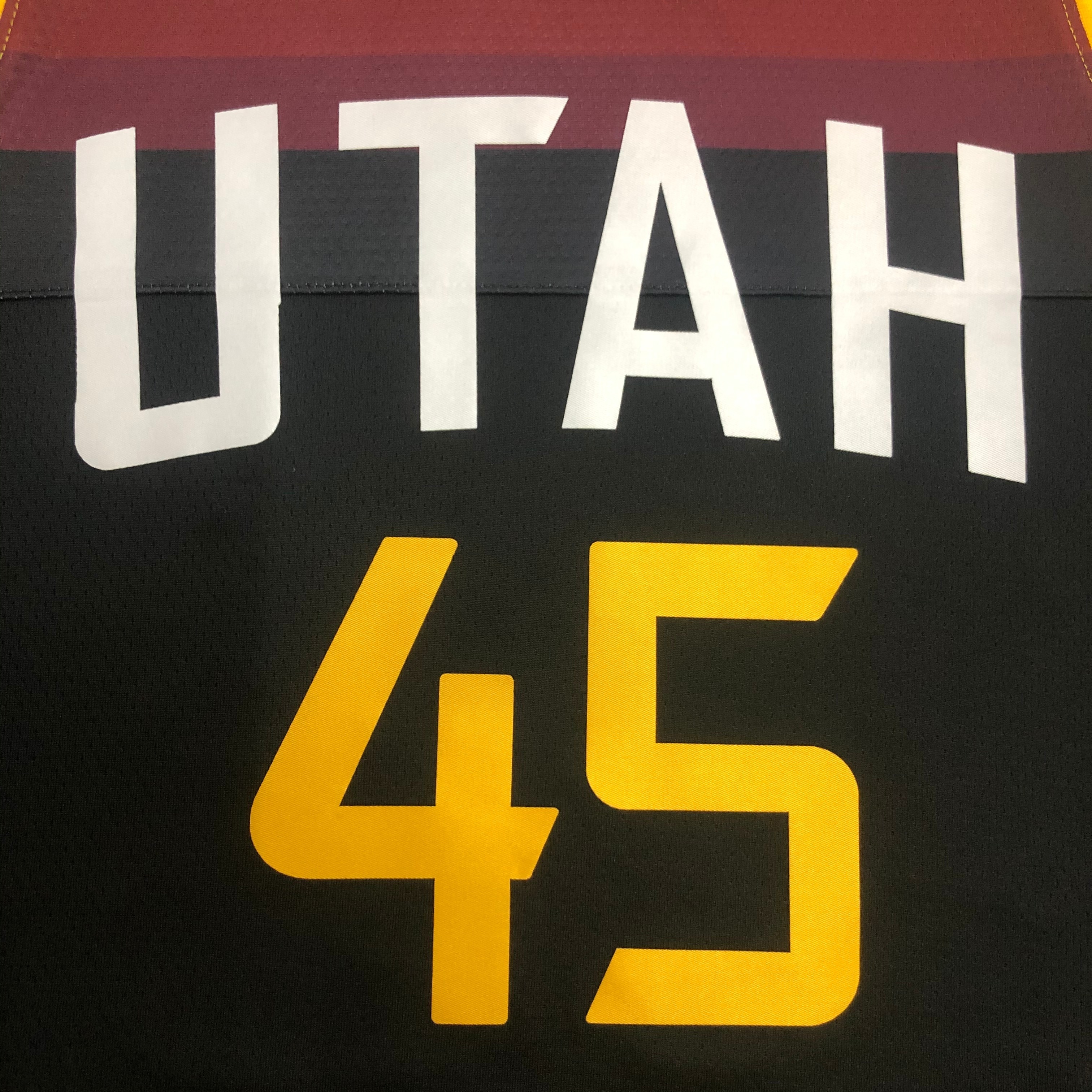 NBA New Season 2021 Men Utah Jazz Black City #45 MITCHELL Jersey High Quality Name and Number Print - leoleo123123