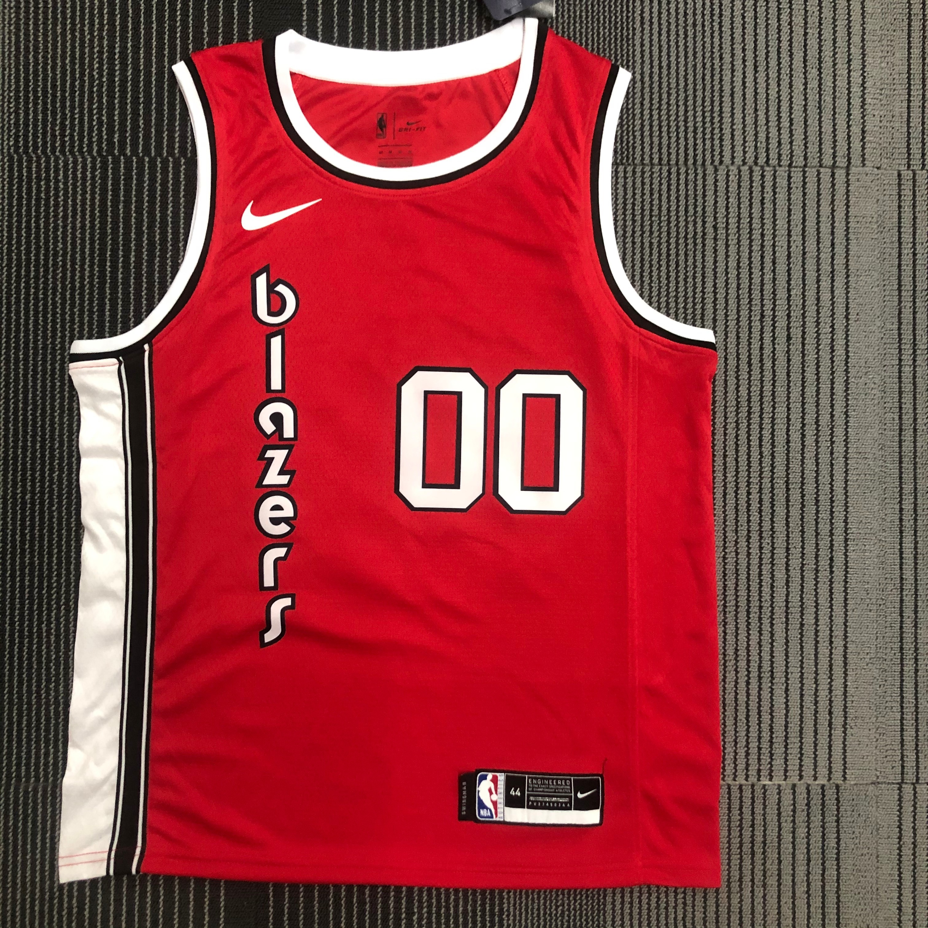 NBA Portland Trail Blazers Retro Red #00 ANTHONY Jersey High Quality Name and Number Print - leoleo123123