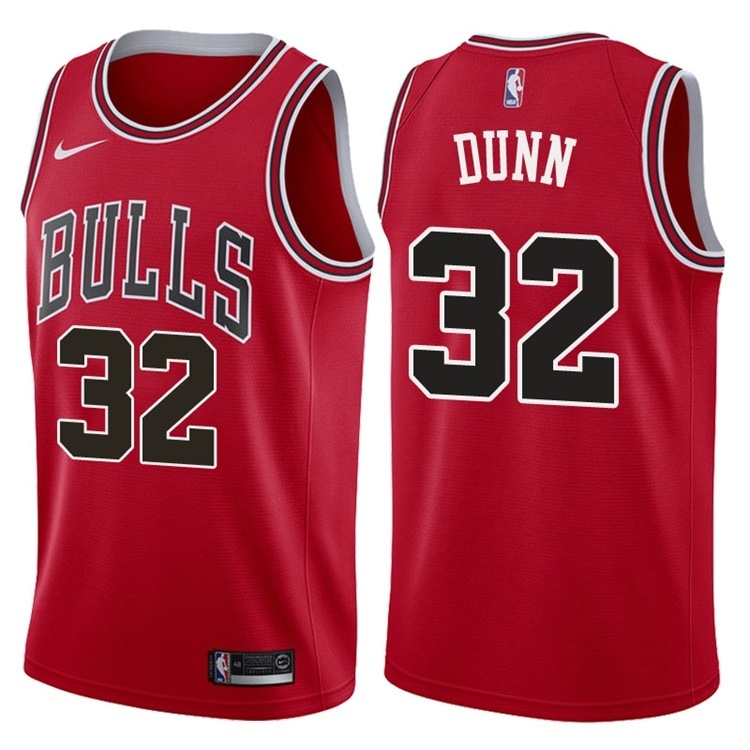 NBA Men Chicago Bulls Red #32 DUNN Jersey High Quality Name and Number Print - leoleo123123