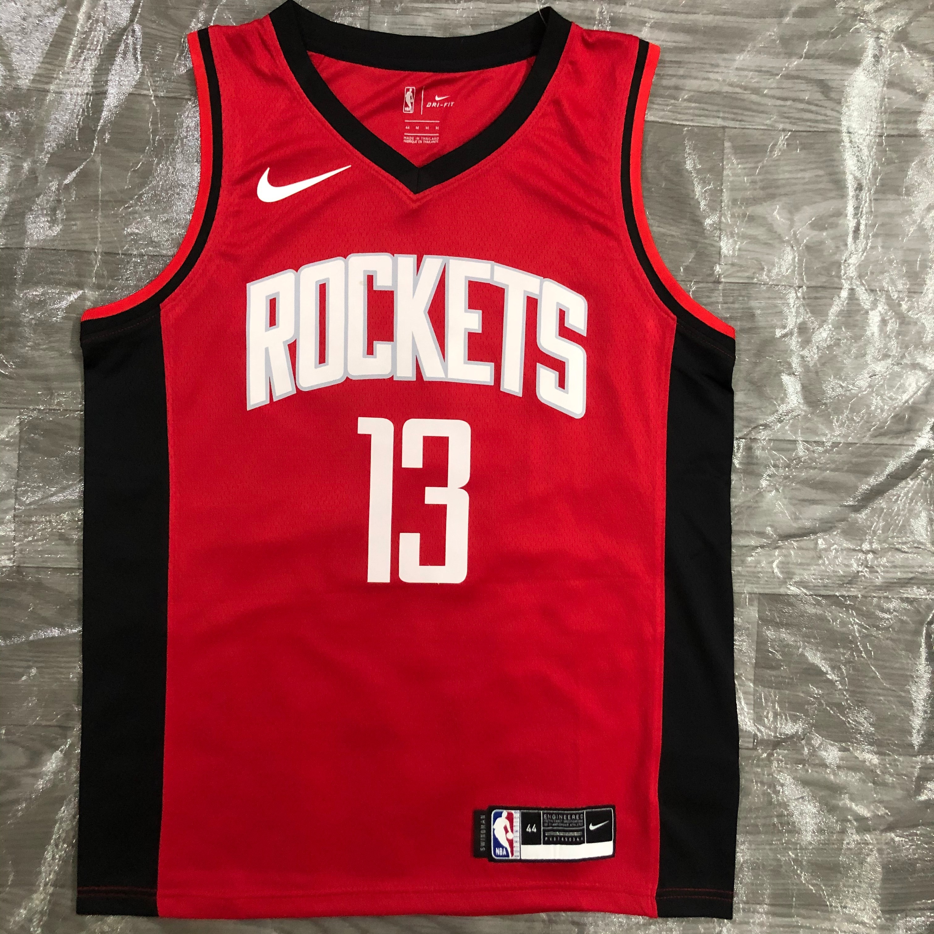 NBA Men Season 2021 Houston Rockets Red #13 HARDEN Jersey High Quality Name and Number Print - leoleo123123