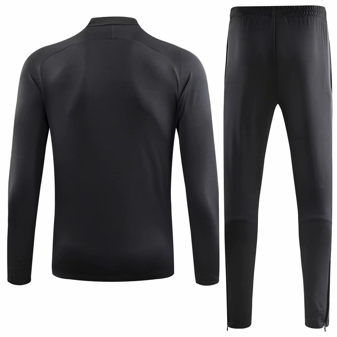 18-19 PSG Black Sweater Tracksuit Thai Quality - leoleo123123