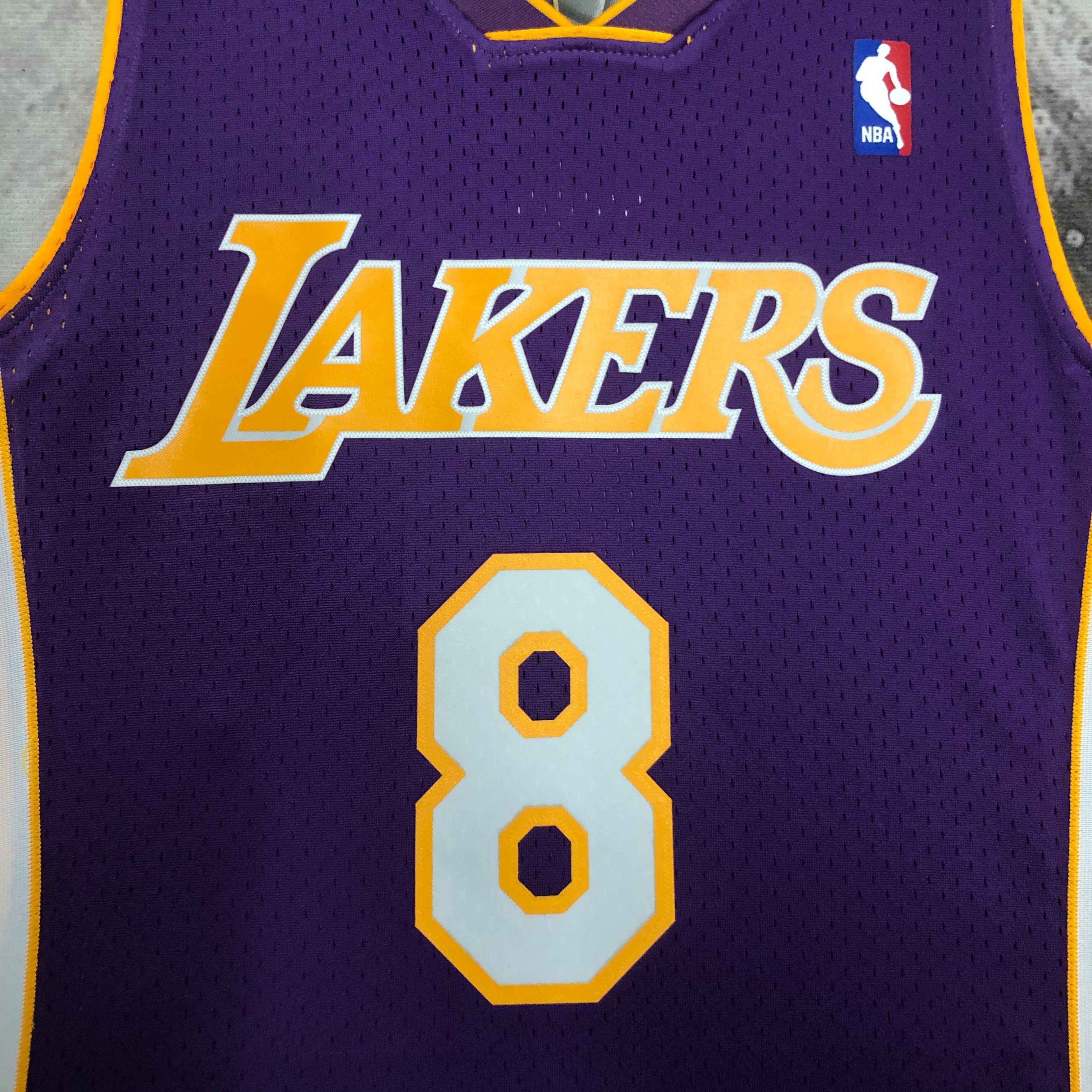 NBA Men Season 00-01 Los Angeles Lakers Purple #8 BRYANT Jersey High Quality Name and Number Print - leoleo123123