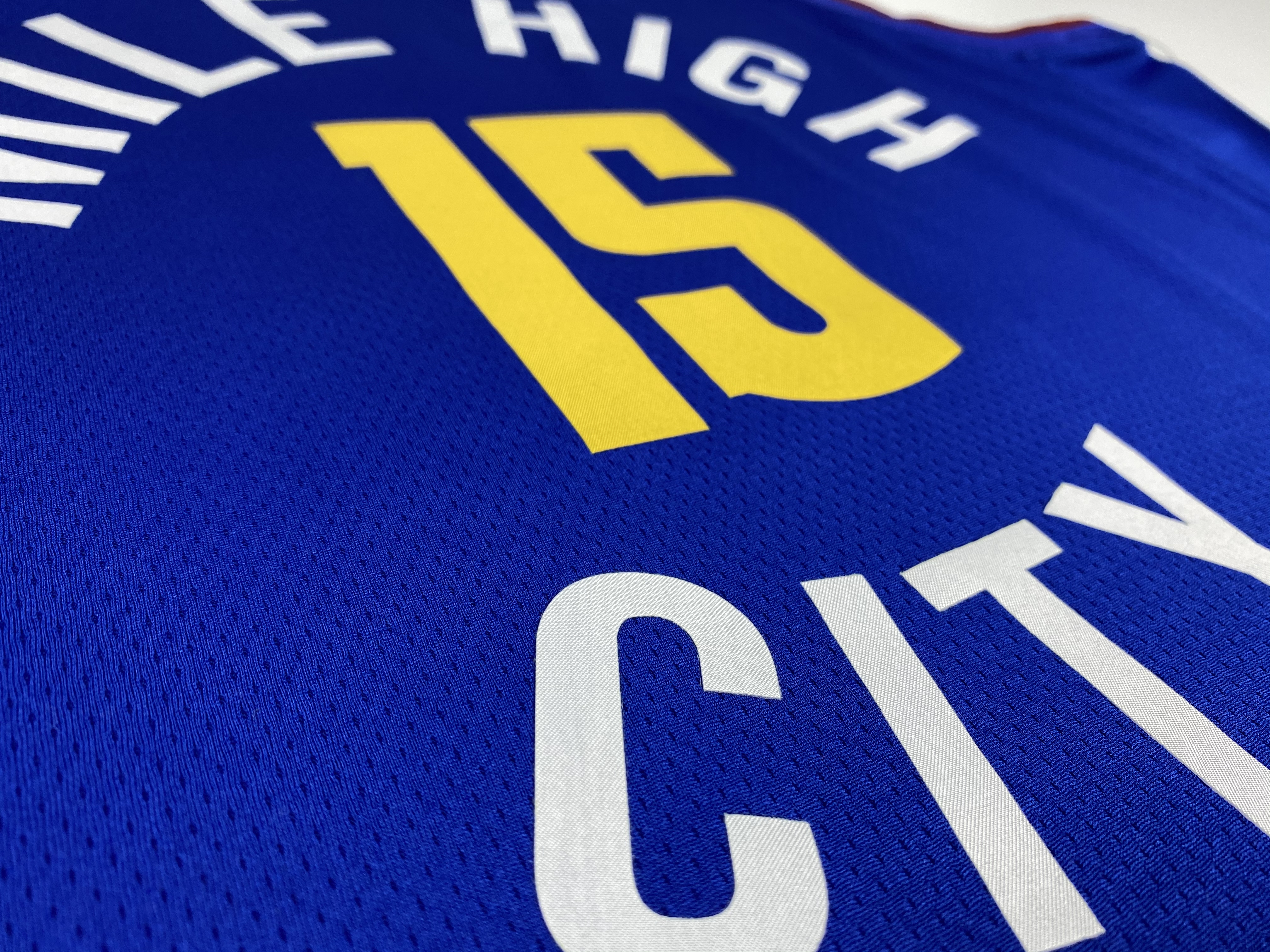 NBA Men Denver Nuggets Blue City #15 JOKIC Jersey High Quality Name and Number Print - leoleo123123