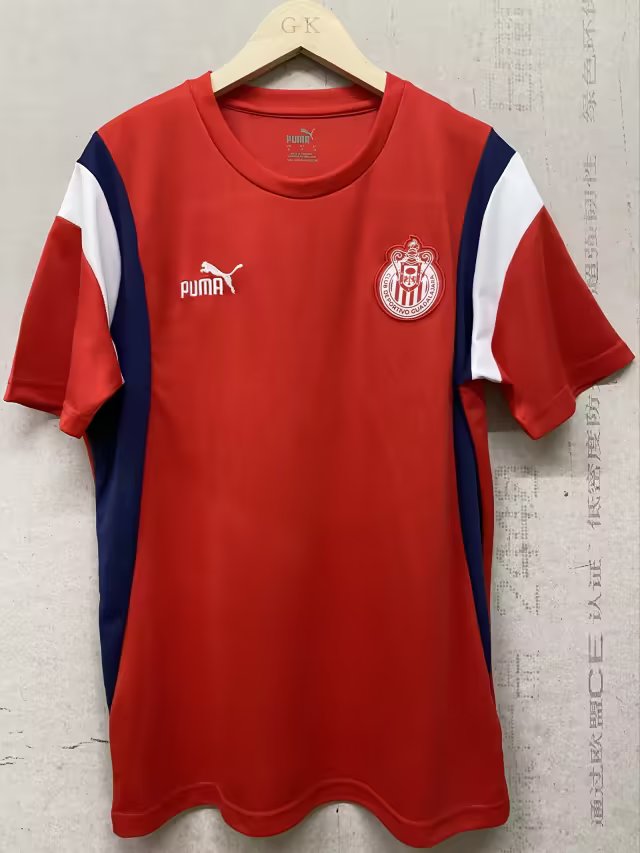 23/24 Chivas Training Red Jersey Thai Quality - leoleo123123