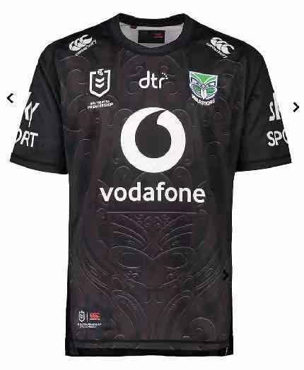 Rugby Season 2021 New Zealand Warriors Black Rugby Jersey High Quality - leoleo123123
