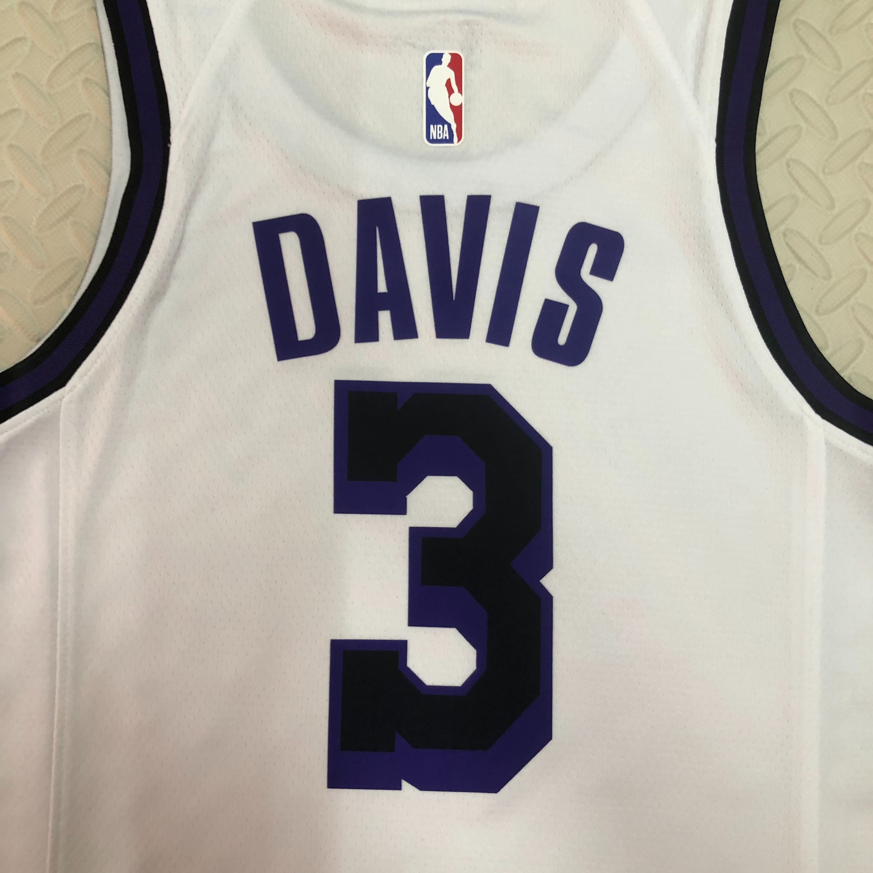 NBA Men Season 2023 Los Angeles Lakers White #3 DAVIS Jersey High Quality Name and Number Print - leoleo123123