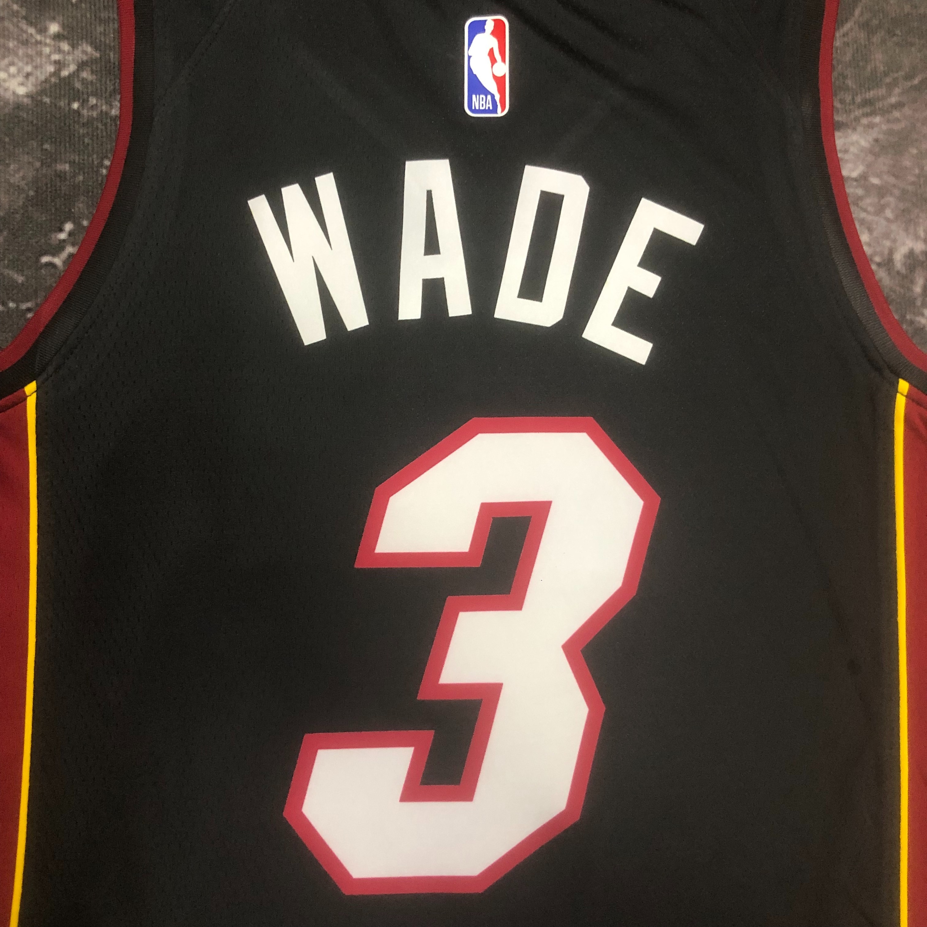 NBA Men Season 2023 Miami Heat Black #3 WADE Jersey High Quality Name and Number Print - leoleo123123