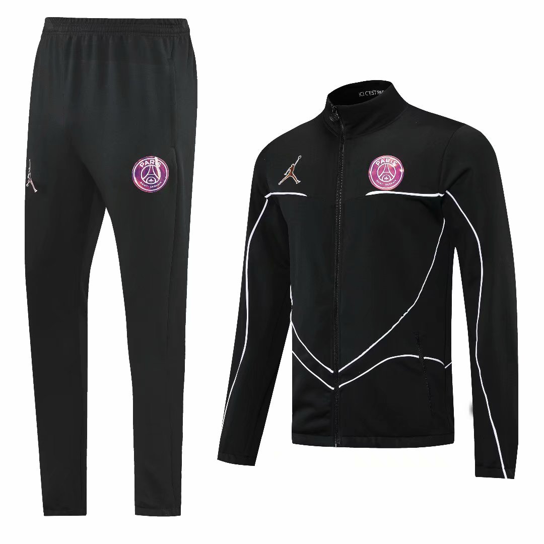 21/22 PSG Jordan Black Jacket Tracksuit Thai Quality - leoleo123123