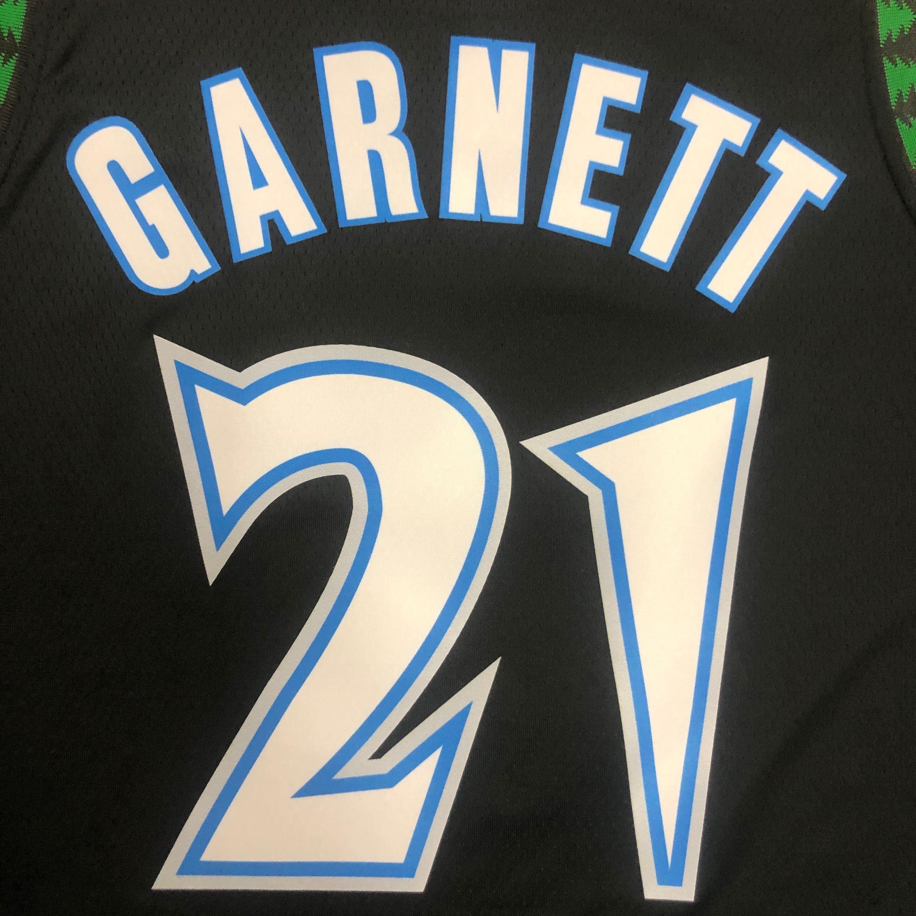 NBA Men Minnesota Timberwolves Retro Black #21 GARNETT Jersey High Quality Name and Number Print - leoleo123123