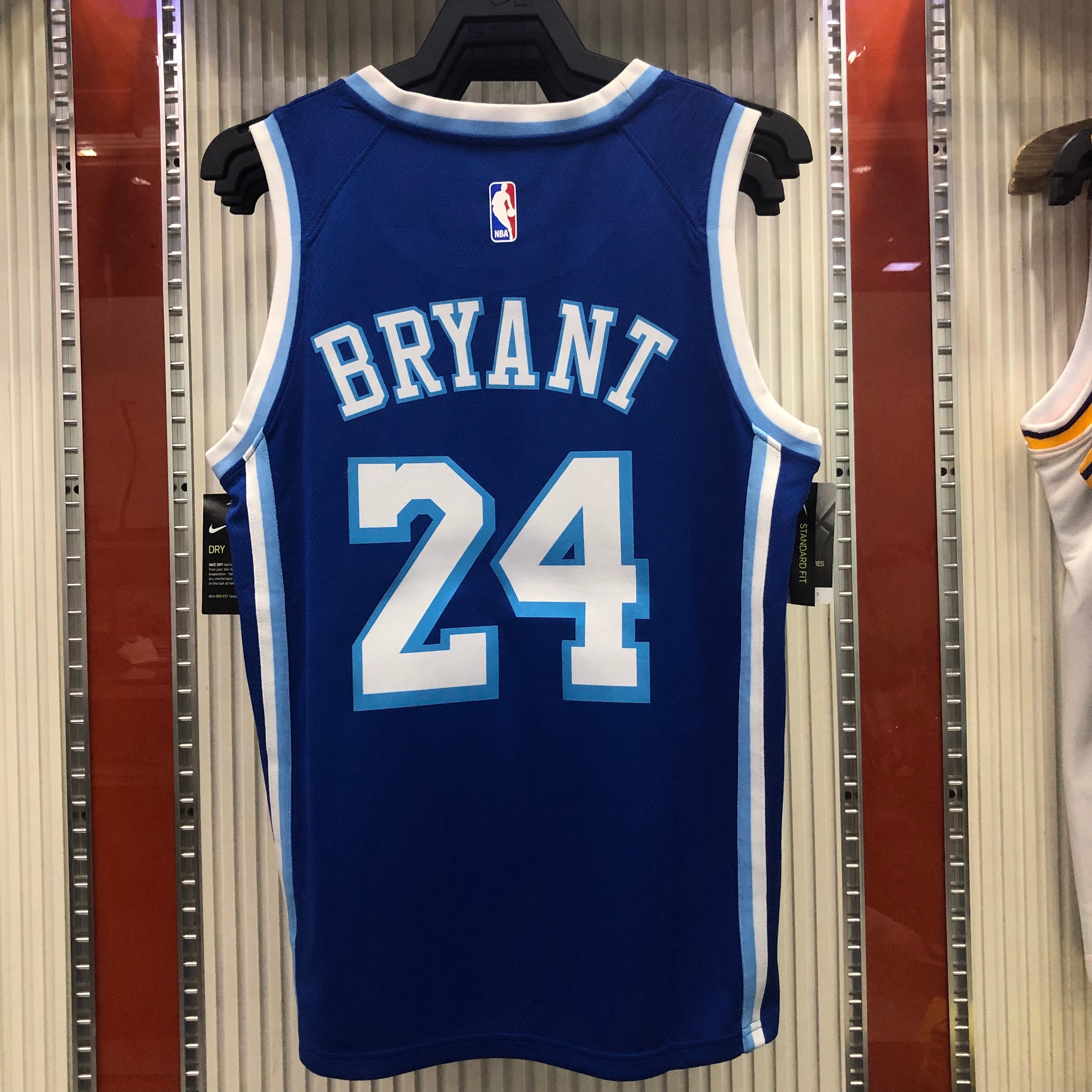 NBA Men Los Angeles Lakers Retro in Latin #24 BRYANT Blue Round Neck Jersey High Quality Name and Number Print - leoleo123123