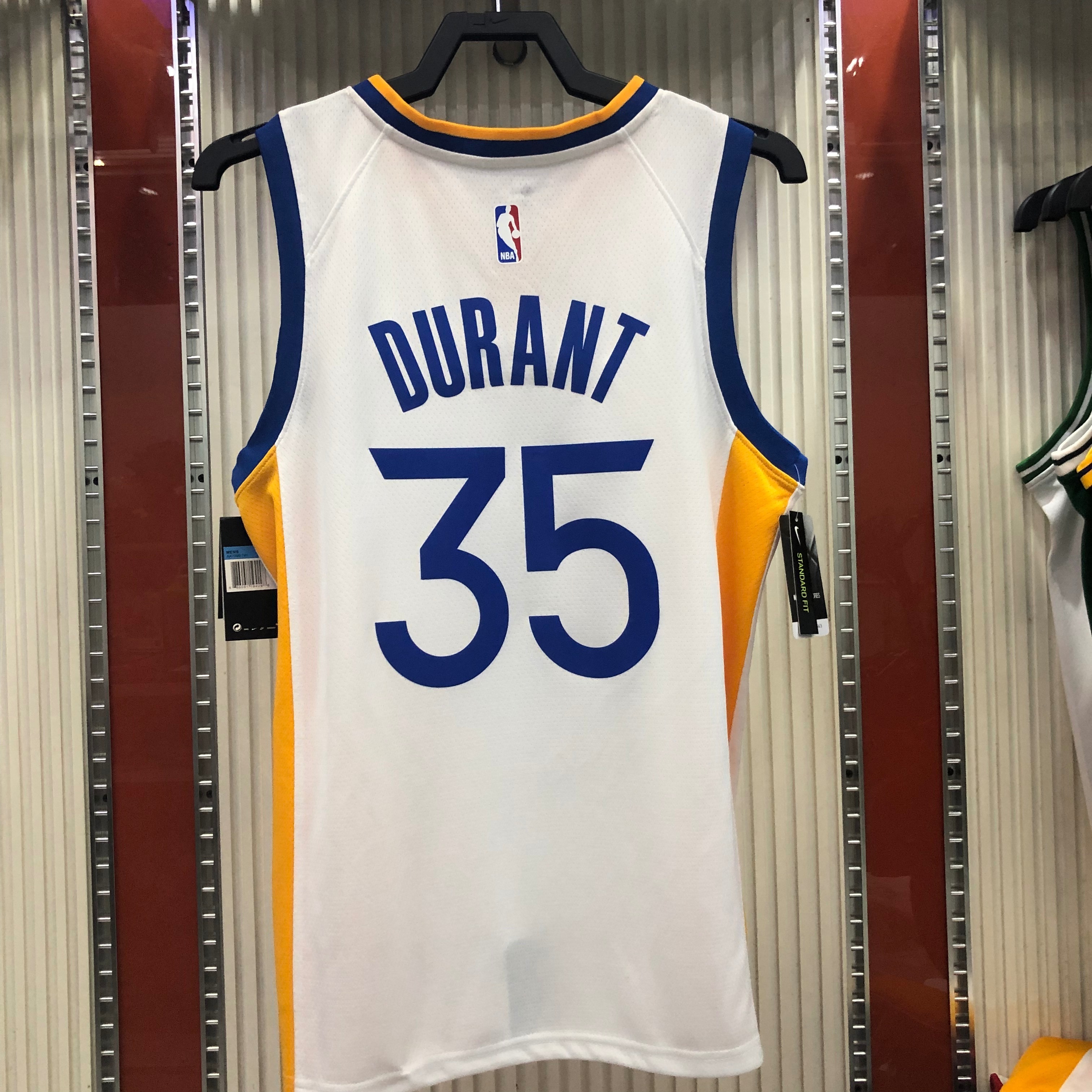 NBA Men Golden State Warriors White #35 DURANT Jersey High Quality Name and Number Print - leoleo123123