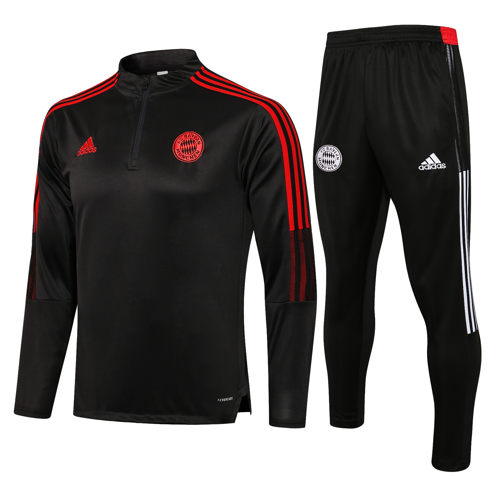 21-22 Bayern Black Sweater Tracksuit Thai Quality - leoleo123123
