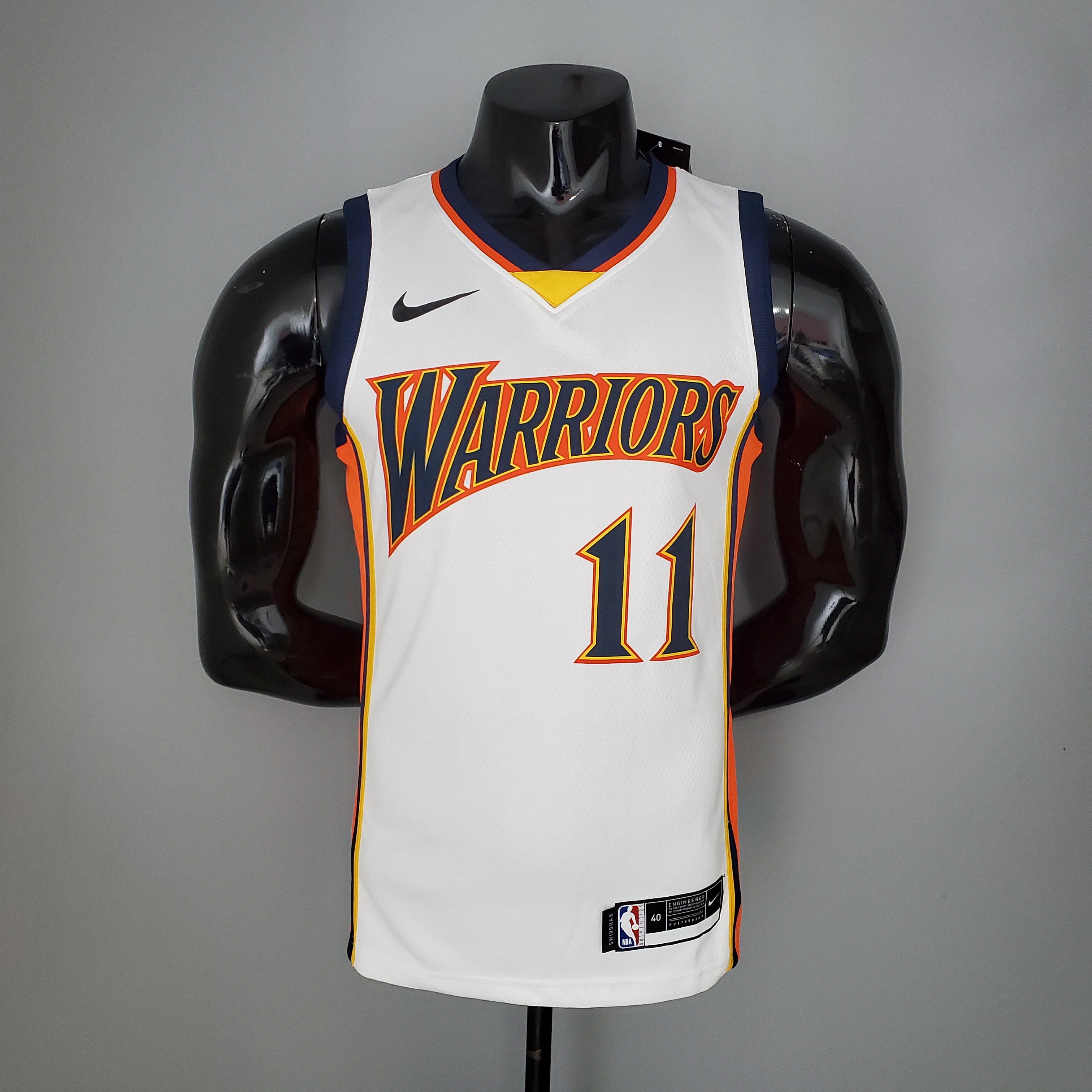 NBA Men Season 2021 Golden State Warriors Up-and-coming Star White #11 THOMPSON Jersey High Quality Name and Number Print - leoleo123123
