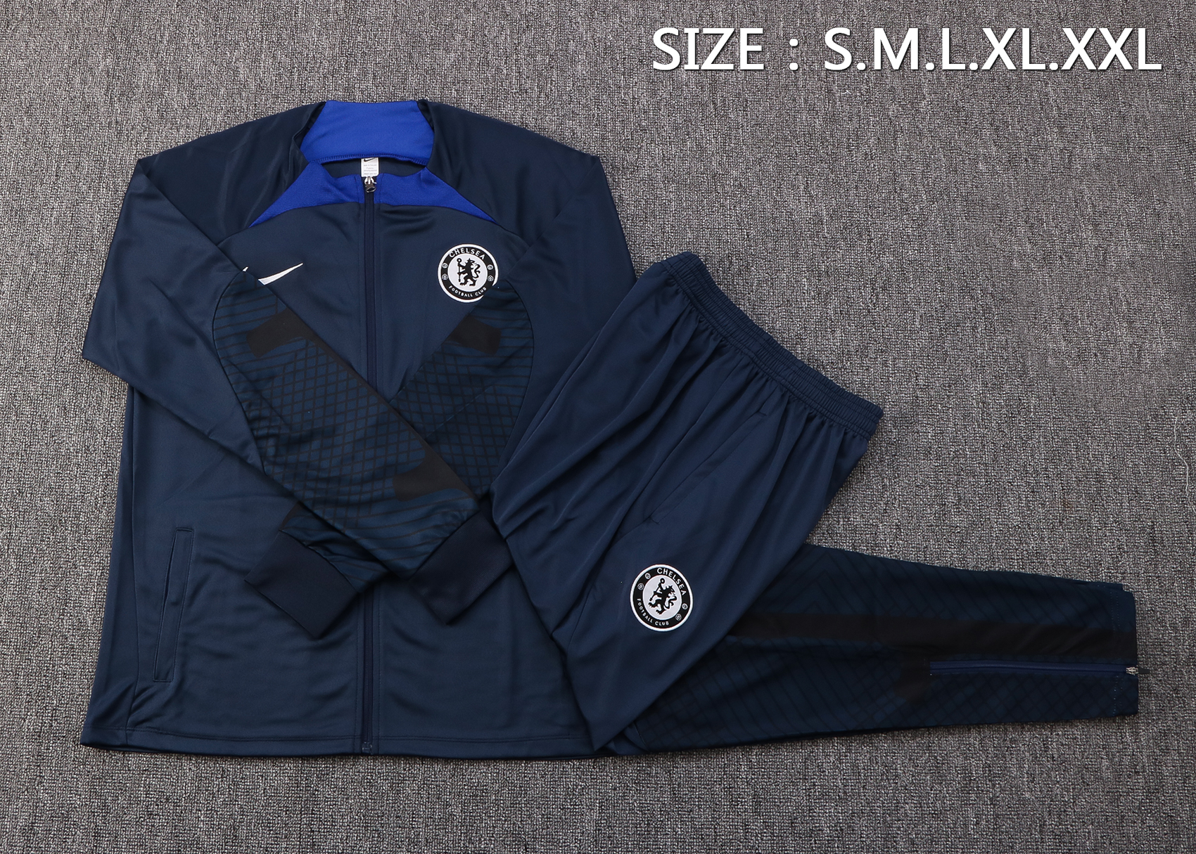 22-23 Chelsea Navy Blue Jacket Tracksuit Thai Quality - leoleo123123