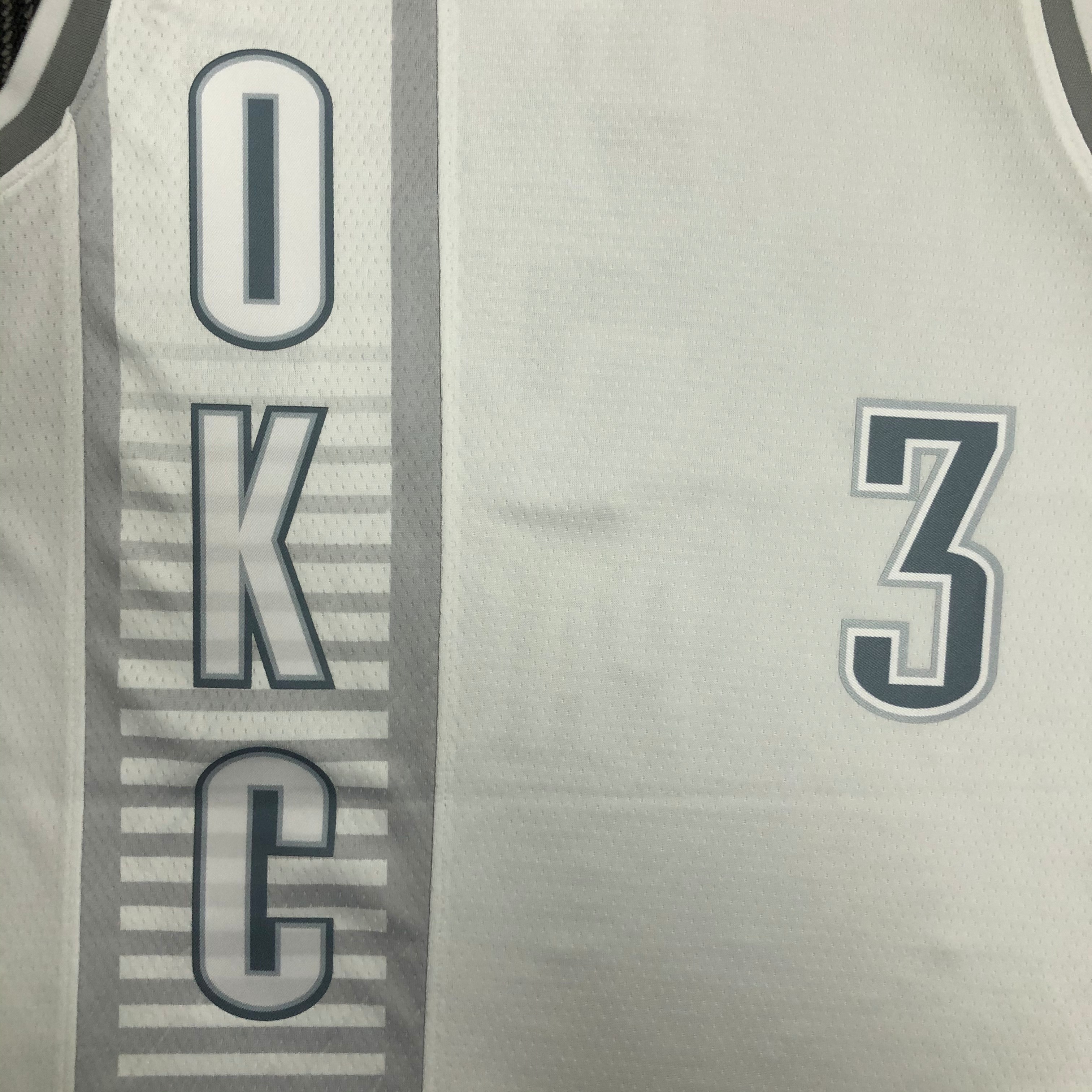 NBA Men 75th Anniversary Oklahoma City Thunder City Version White #3 PAUL Jersey High Quality Name and Number Print - leoleo123123