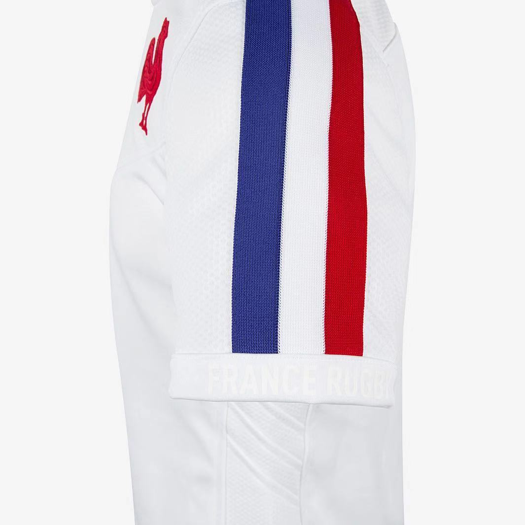 Rugby 2020-2021 France Away White Rugby Jersey High Quality - leoleo123123