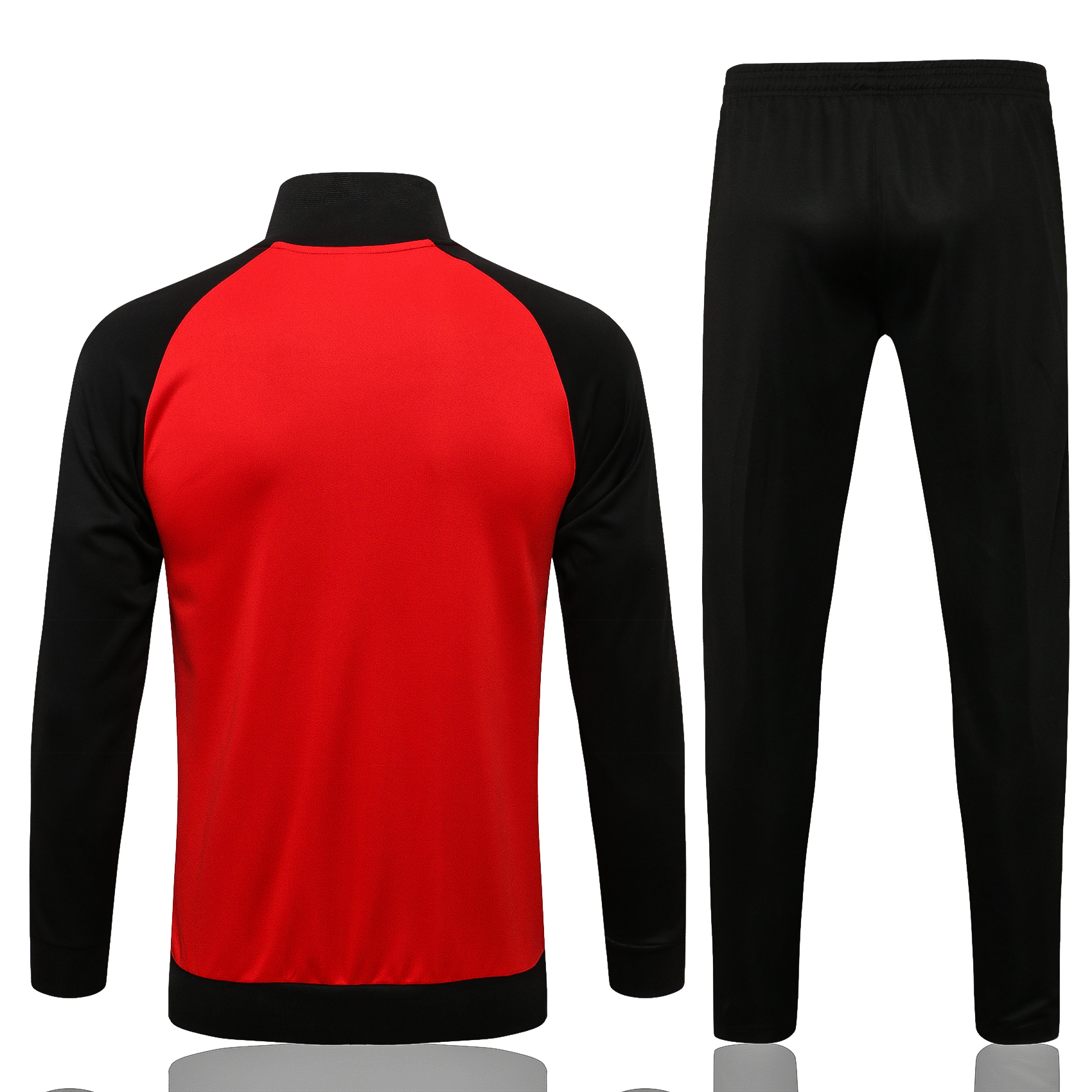 22 Man United Red Jacket with Black Sleeves Tracksuit Thai Quality - leoleo123123