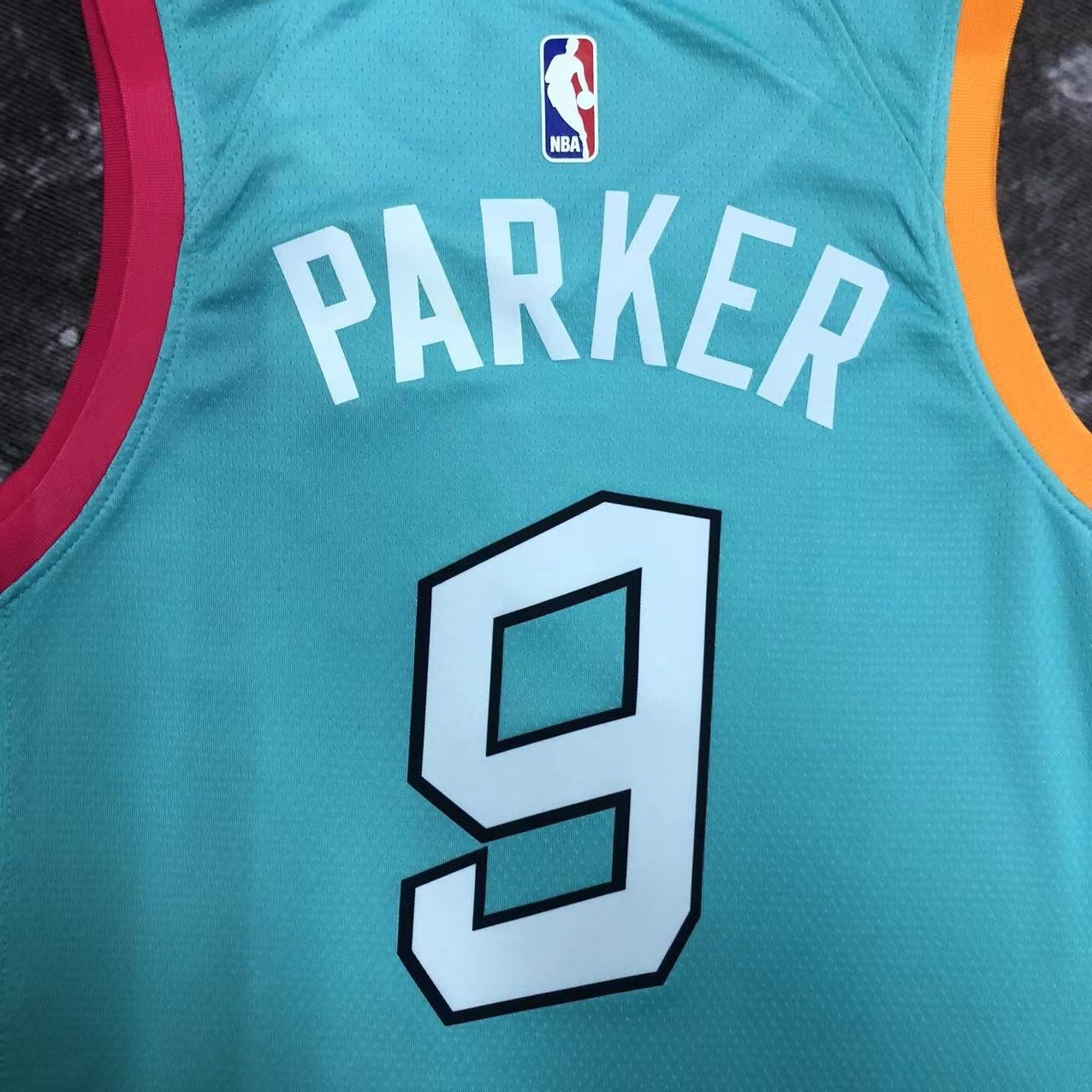NBA Men 2023 San Antonio Spurs Blue #9 PARKER Jersey High Quality Name and Number Print - leoleo123123