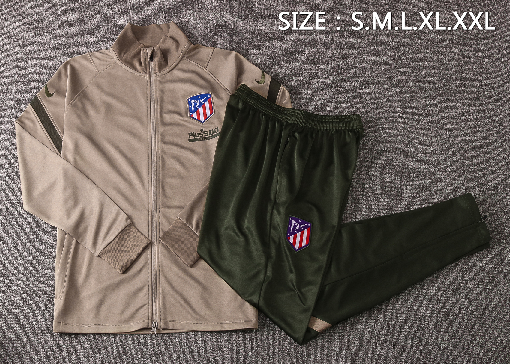 21-22 At Madrid Grey Jacket Tracksuit Thai Quality - leoleo123123