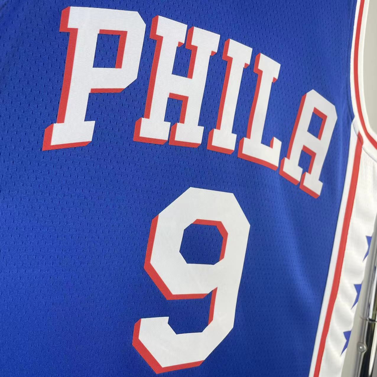 NBA Men 2023 Philadelphia 76ers Blue #9 OUBRE JR. Swingman Jersey - leoleo123123