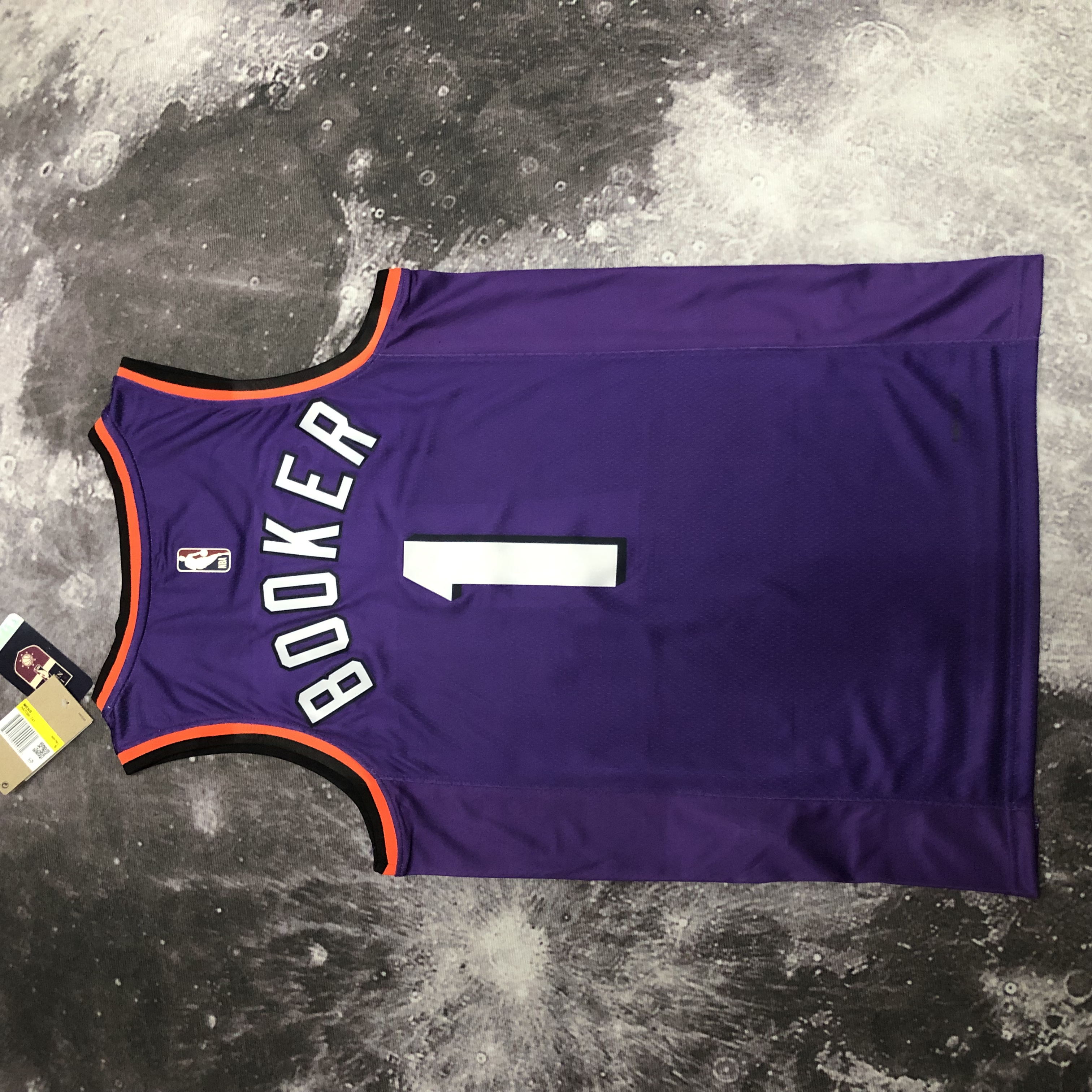 NBA Men Season 2023 Phoenix Suns Purple Retro #1 BOOKER Jersey High Quality Name and Number Print - leoleo123123