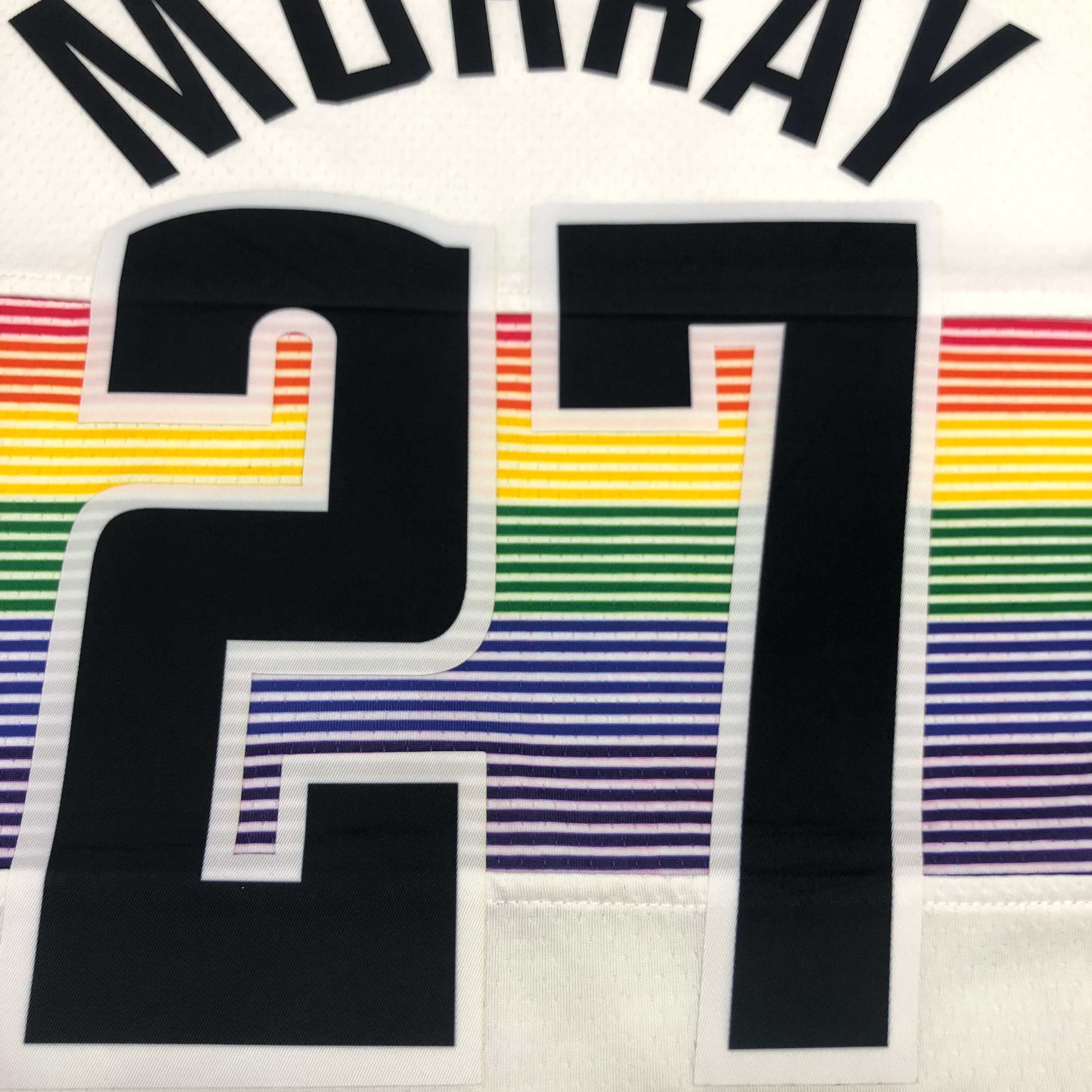 NBA Men Denver Nuggets White City #27 MURRAY Jersey High Quality Name and Number Print - leoleo123123