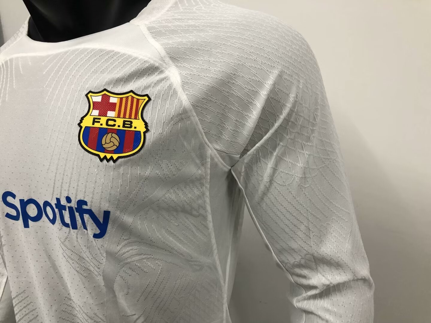 23/24 Barcelona Away Jersey Long Sleeve Player Version 1:1 Quality - leoleo123123