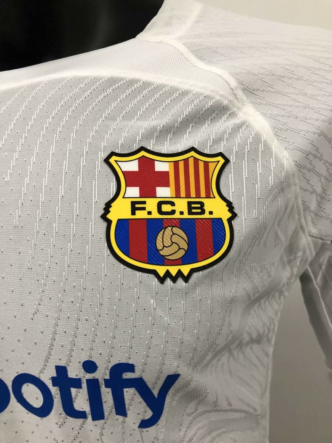 23/24 Barcelona Away Jersey Long Sleeve Player Version 1:1 Quality - leoleo123123