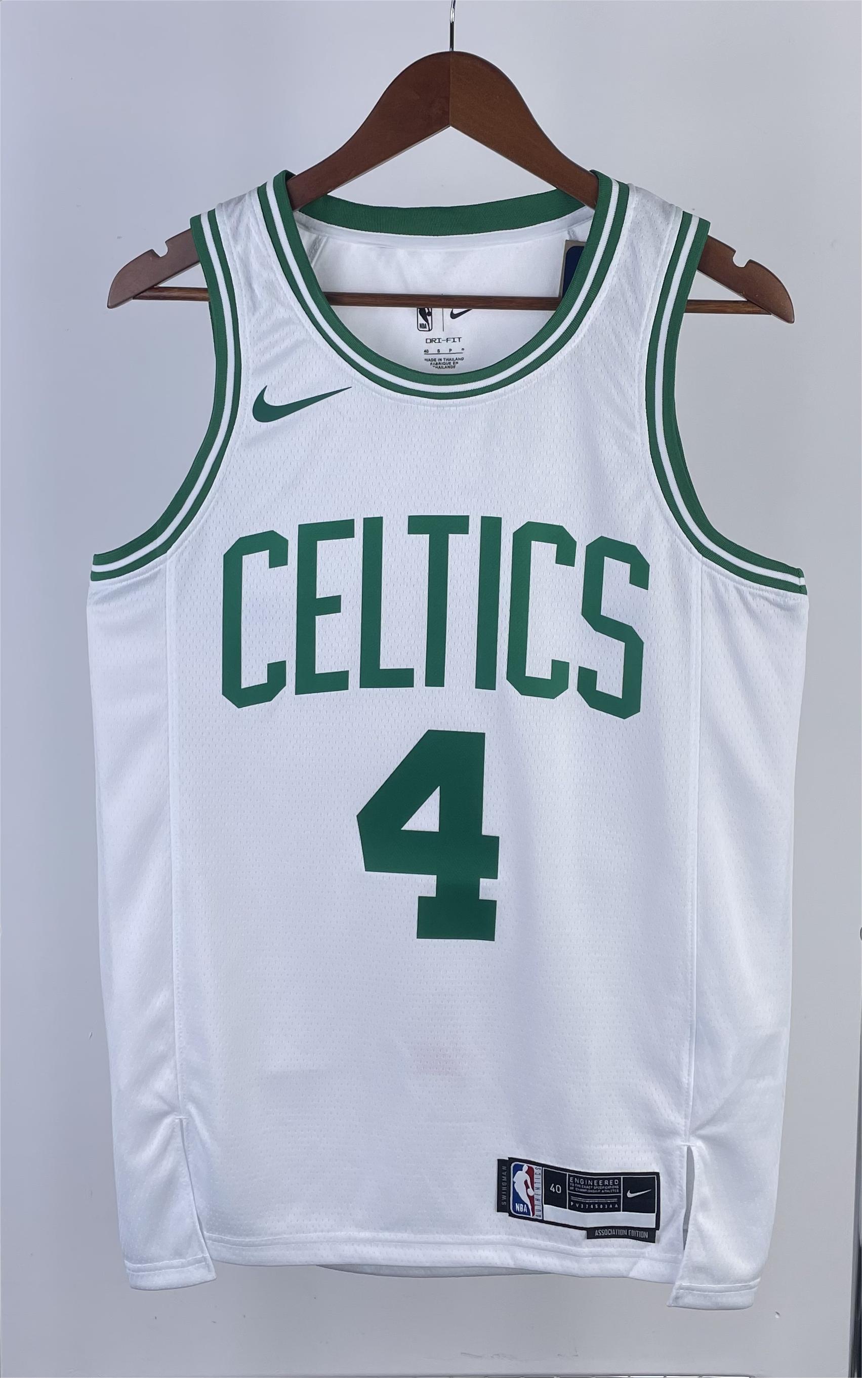 NBA Men Season 2023 Boston Celtics White #4 HOLIDAY Jersey High Quality Name and Number Print - leoleo123123