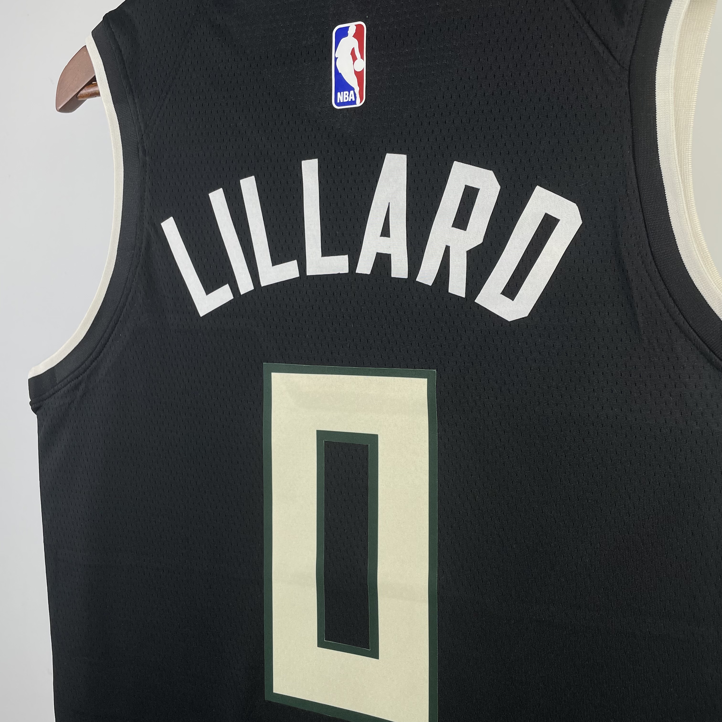 NBA Men 2021 Milwaukee Bucks Black #0 LILLARD Jersey High Quality Name and Number Print - leoleo123123