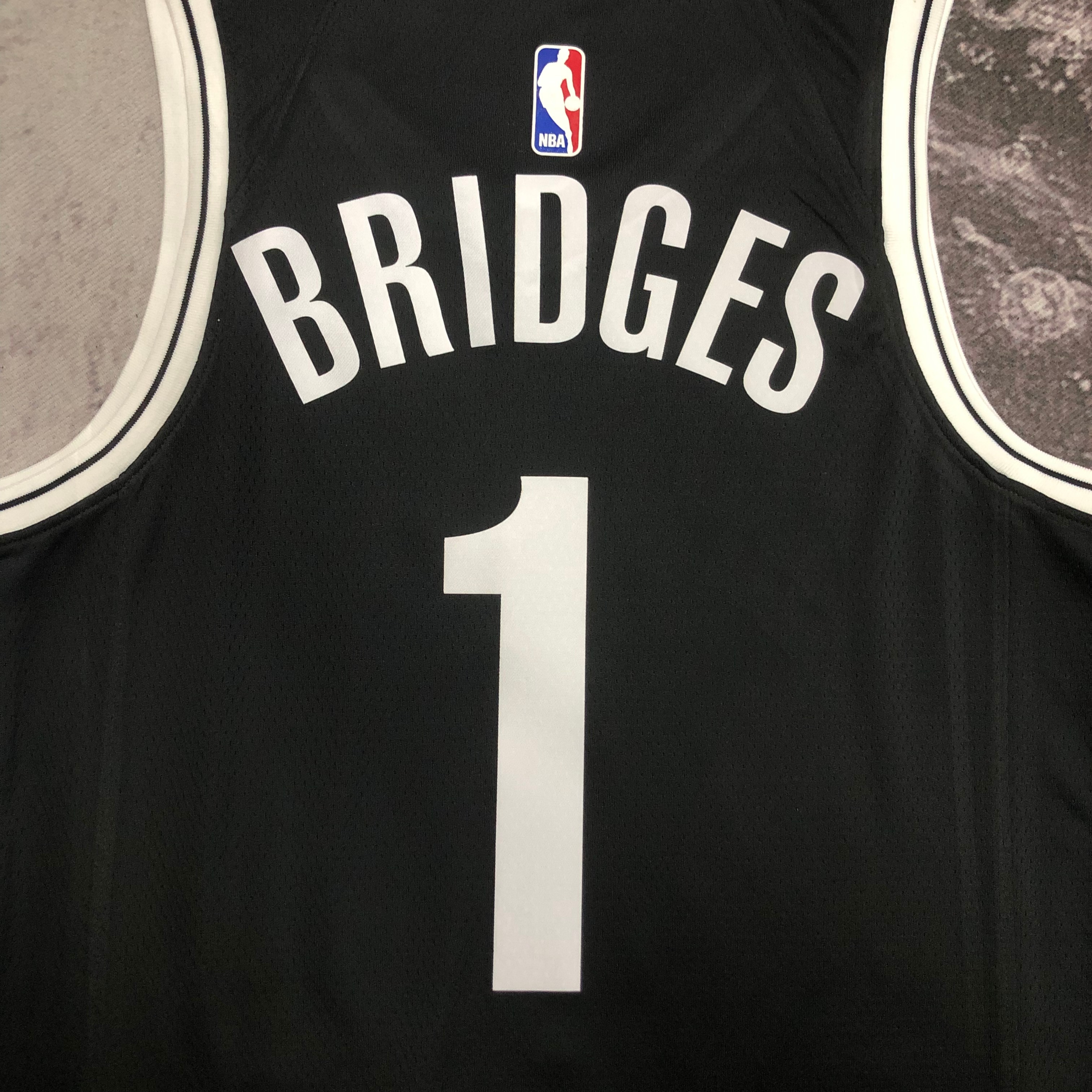NBA Men 2023 Brooklyn Nets Black #1 BRIDGES Jersey High Quality Name and Number Print - leoleo123123