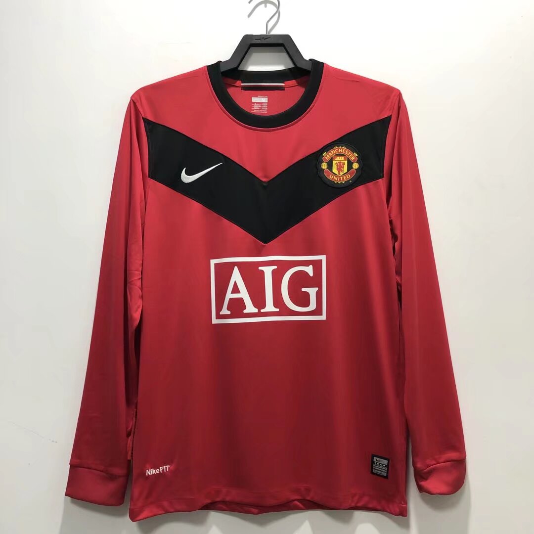 2010 Man United Home Retro Jersey Long Sleeve - leoleo123123