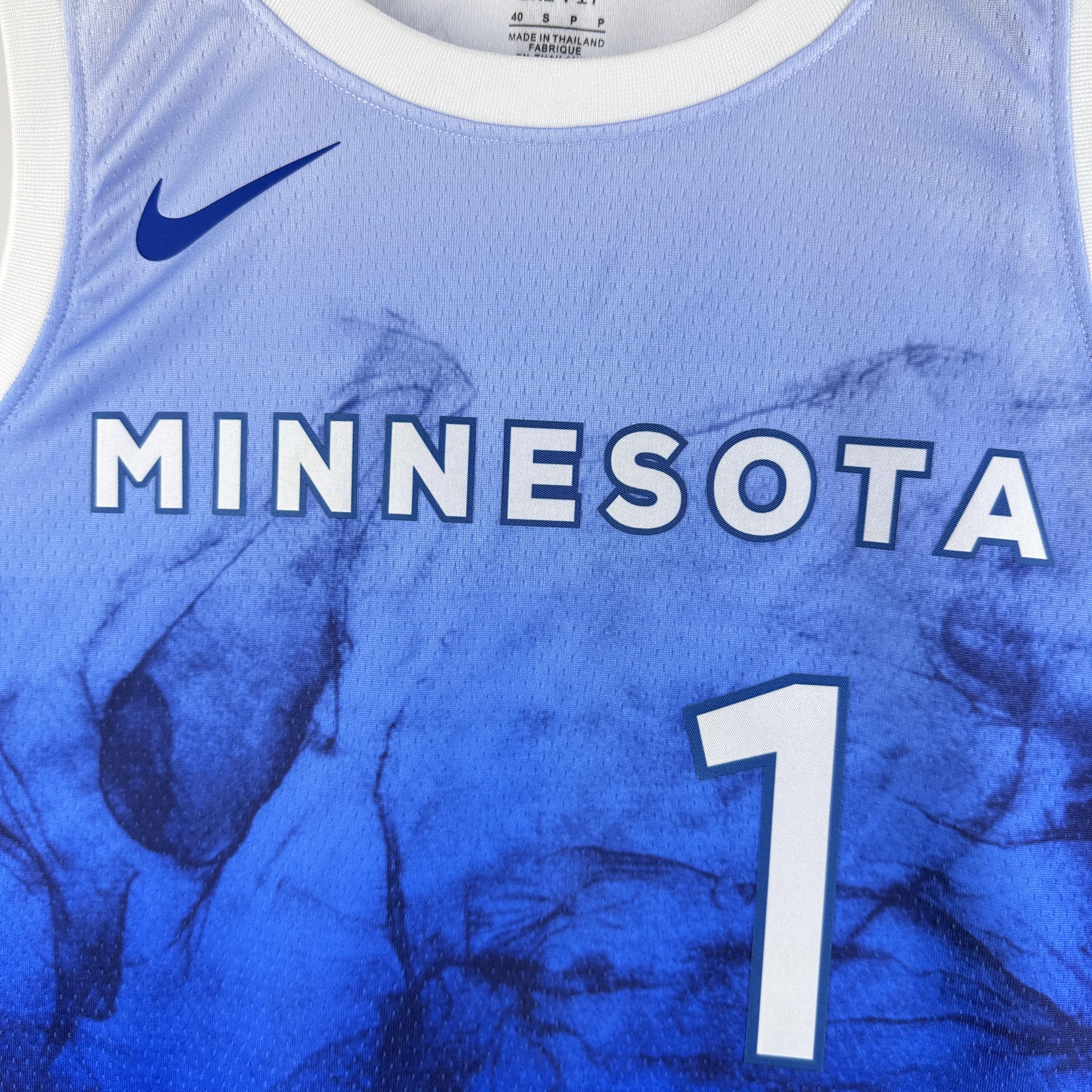 NBA Men 2024 Minnesota Timberwolves City Edition Blue #1 ANDERSON Jersey High Quality Name and Number Print - leoleo123123