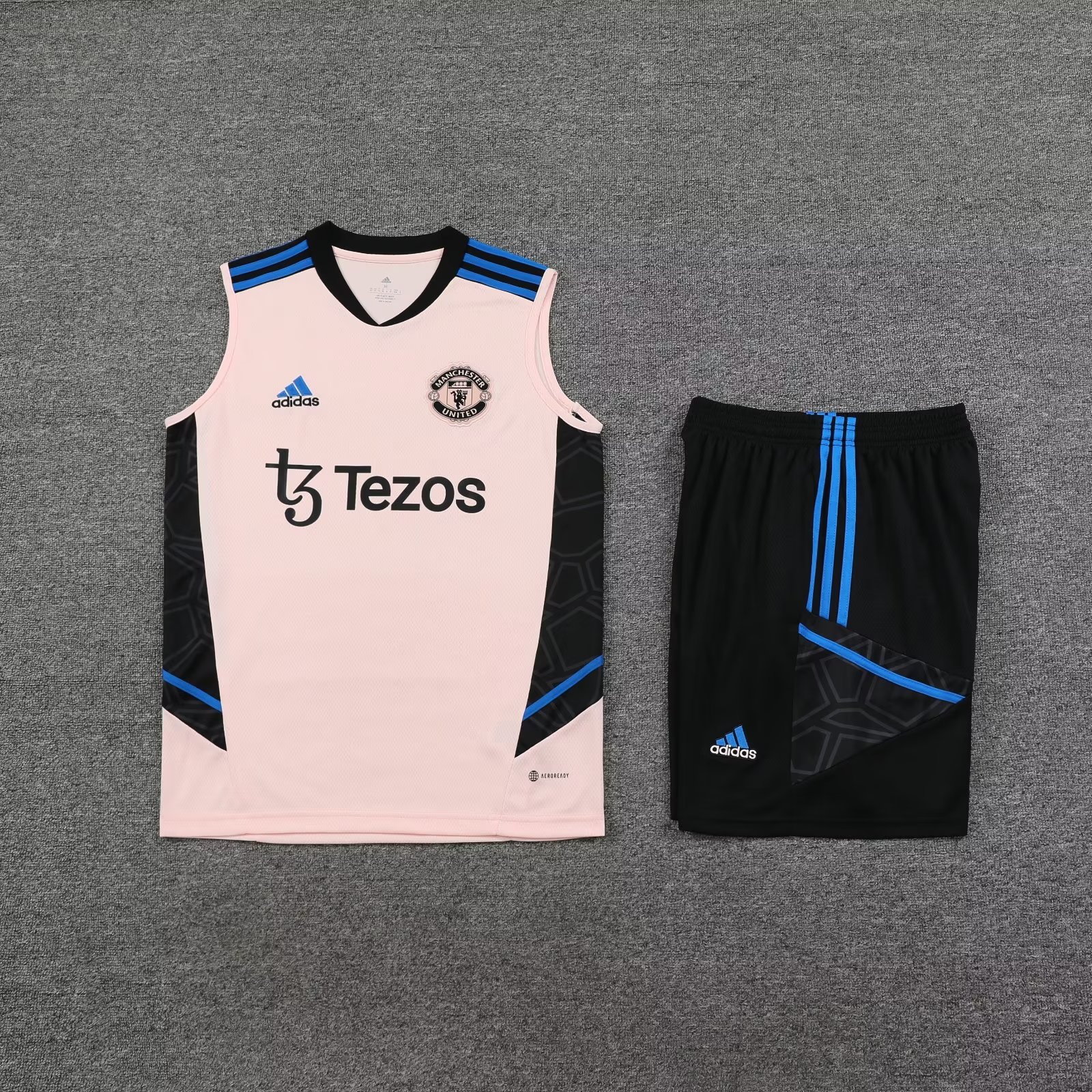 22/23 Manchester United Pink Vest Training Tracksuit - leoleo123123