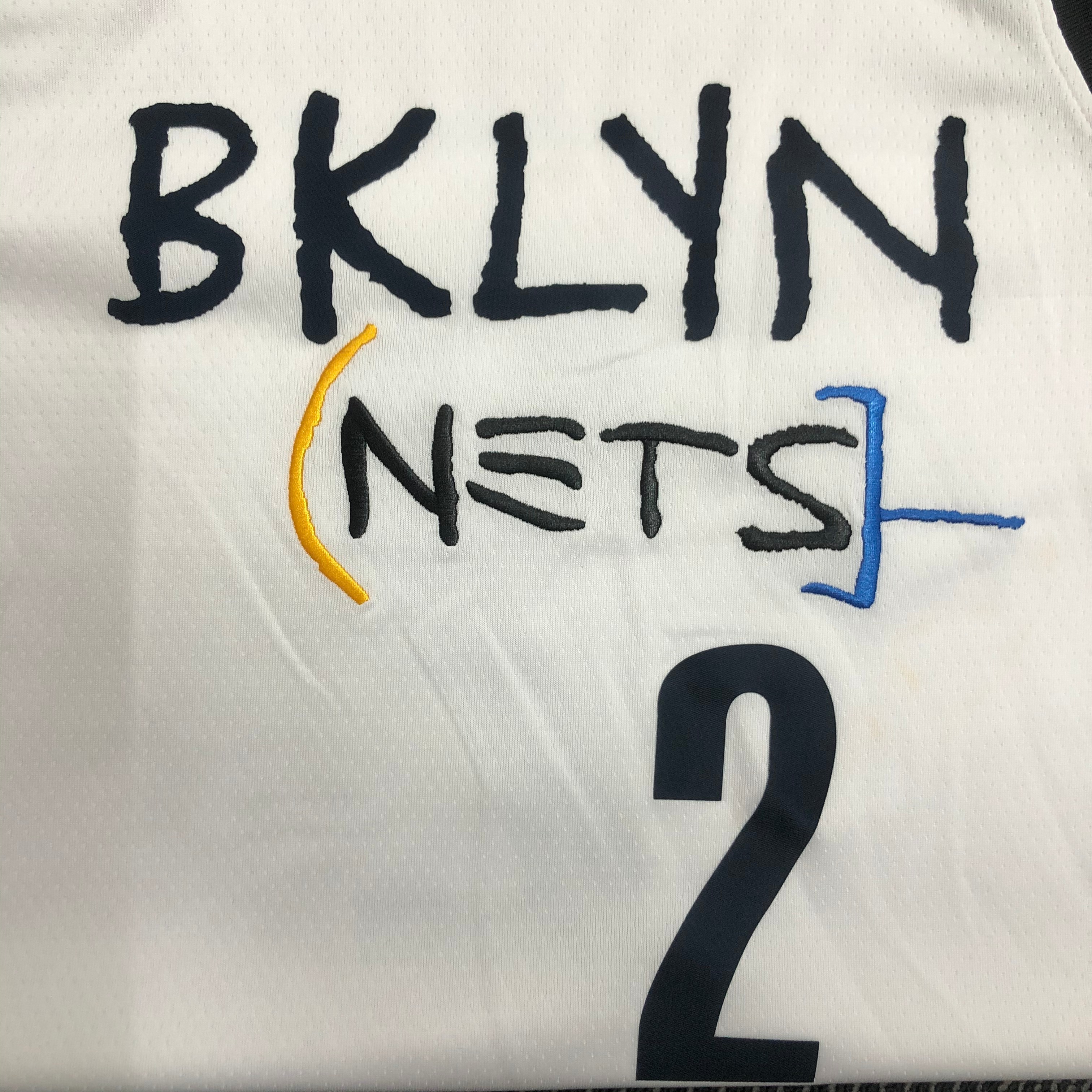 NBA Men Season 2021 Brooklyn Nets White City #2 GRIFFIN Jersey High Quality Name and Number Print - leoleo123123