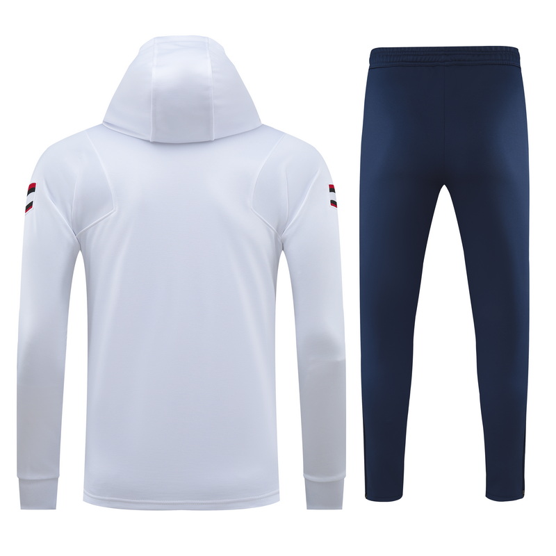 21/22 PSG White Jacket Tracksuit with Cap Thai Quality - leoleo123123