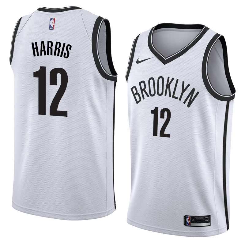 NBA Men New Brooklyn Nets White #12 HARRIS Jersey High Quality Name and Number Print - leoleo123123