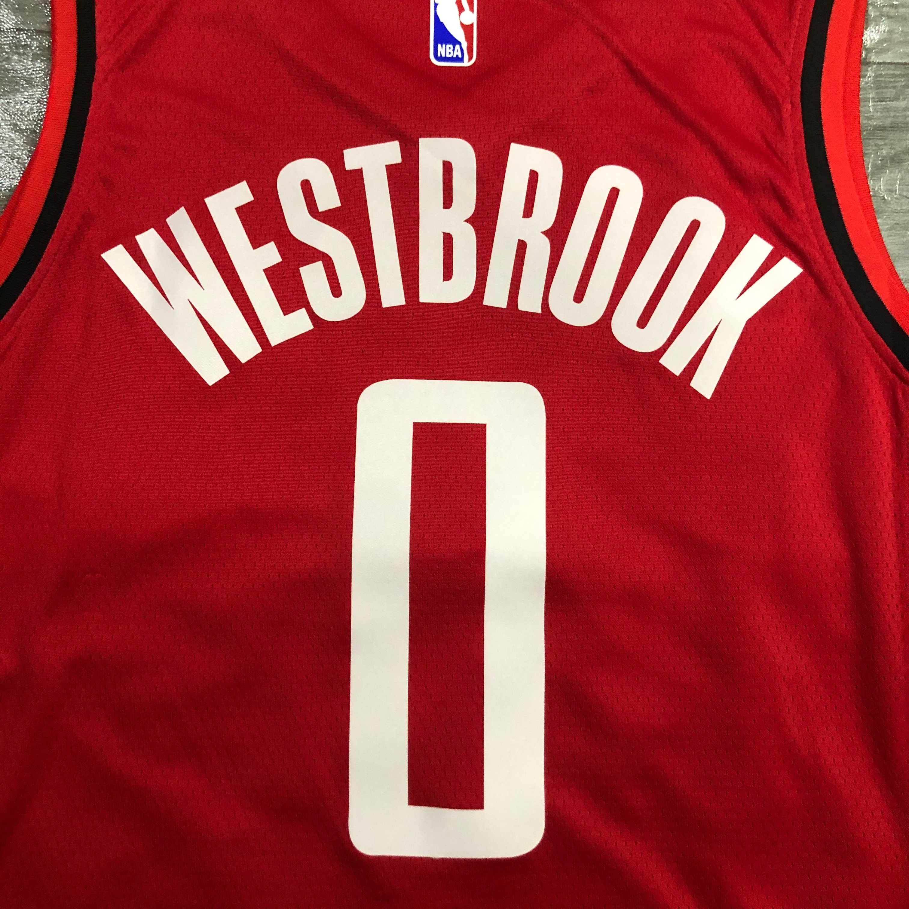 NBA Men Season 2021 Houston Rockets Red #0 WESTBROOK Jersey High Quality Name and Number Print - leoleo123123