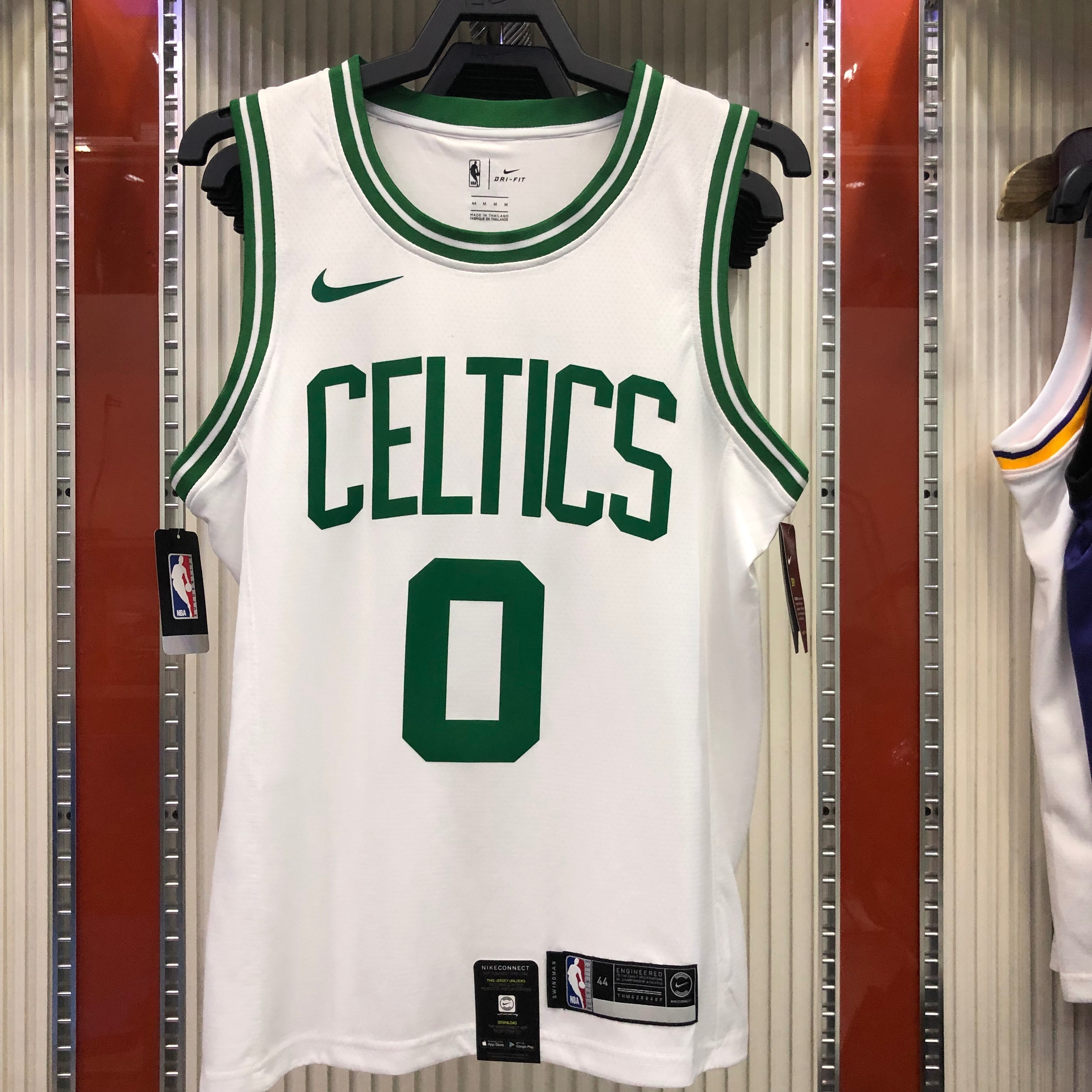 NBA Boston Celtics Retro White with Green Name #0 TATUM Jersey High Quality Name and Number Print - leoleo123123