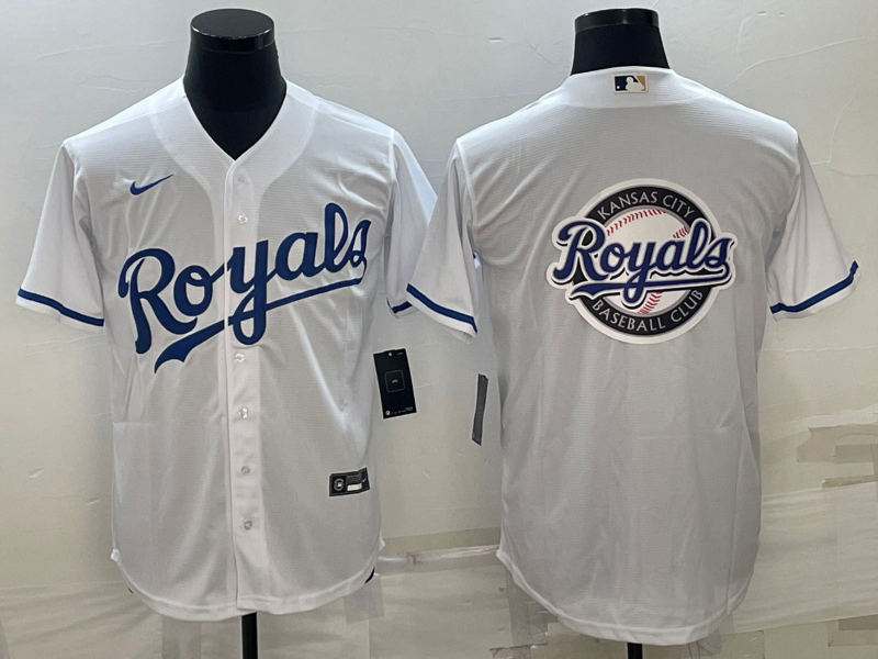 Kansas City Royals White Nike Navy Jersey - leoleo123123