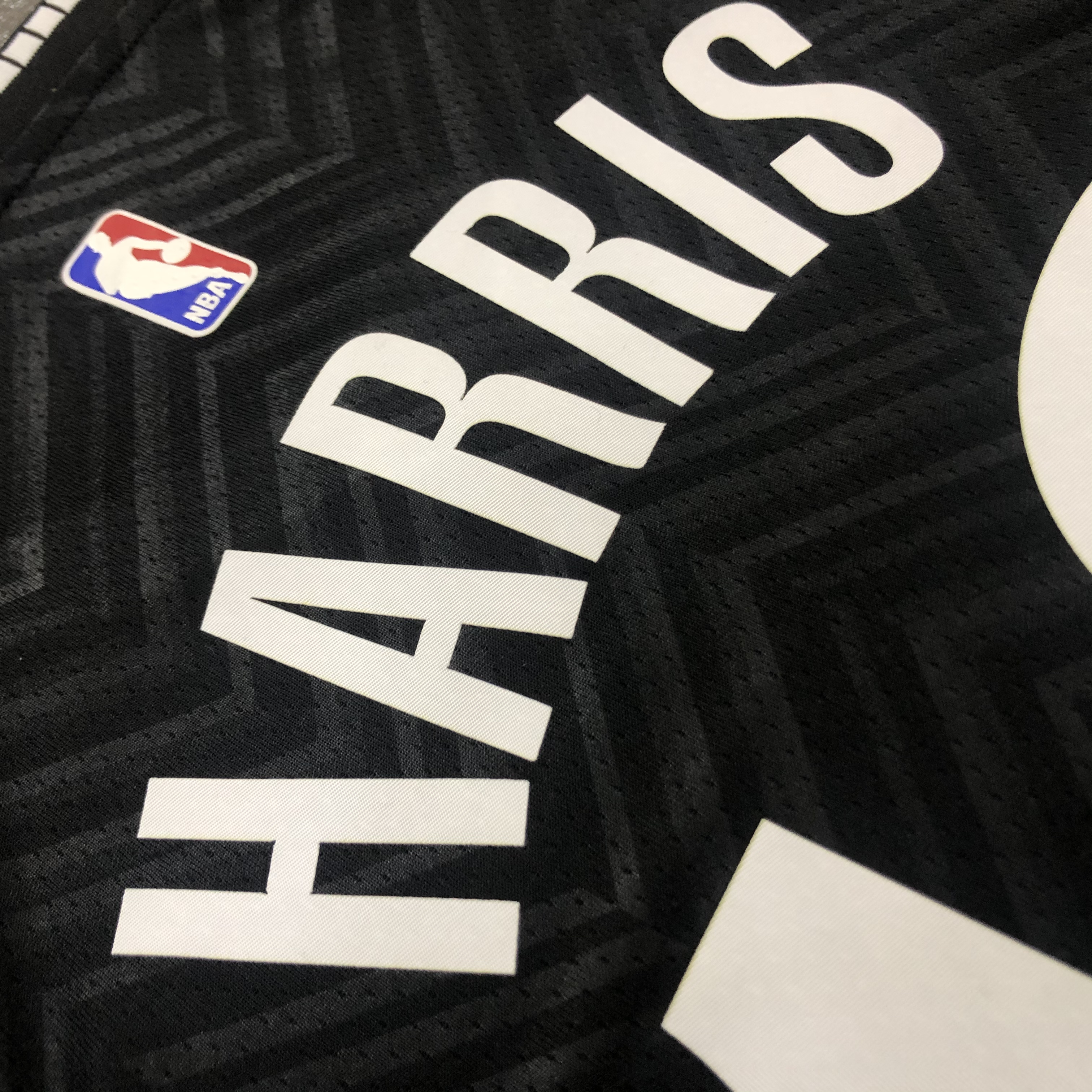 NBA Men New 2021 Brooklyn Nets Black Awarding Version #12 HARRIS Jersey High Quality Name and Number Print - leoleo123123